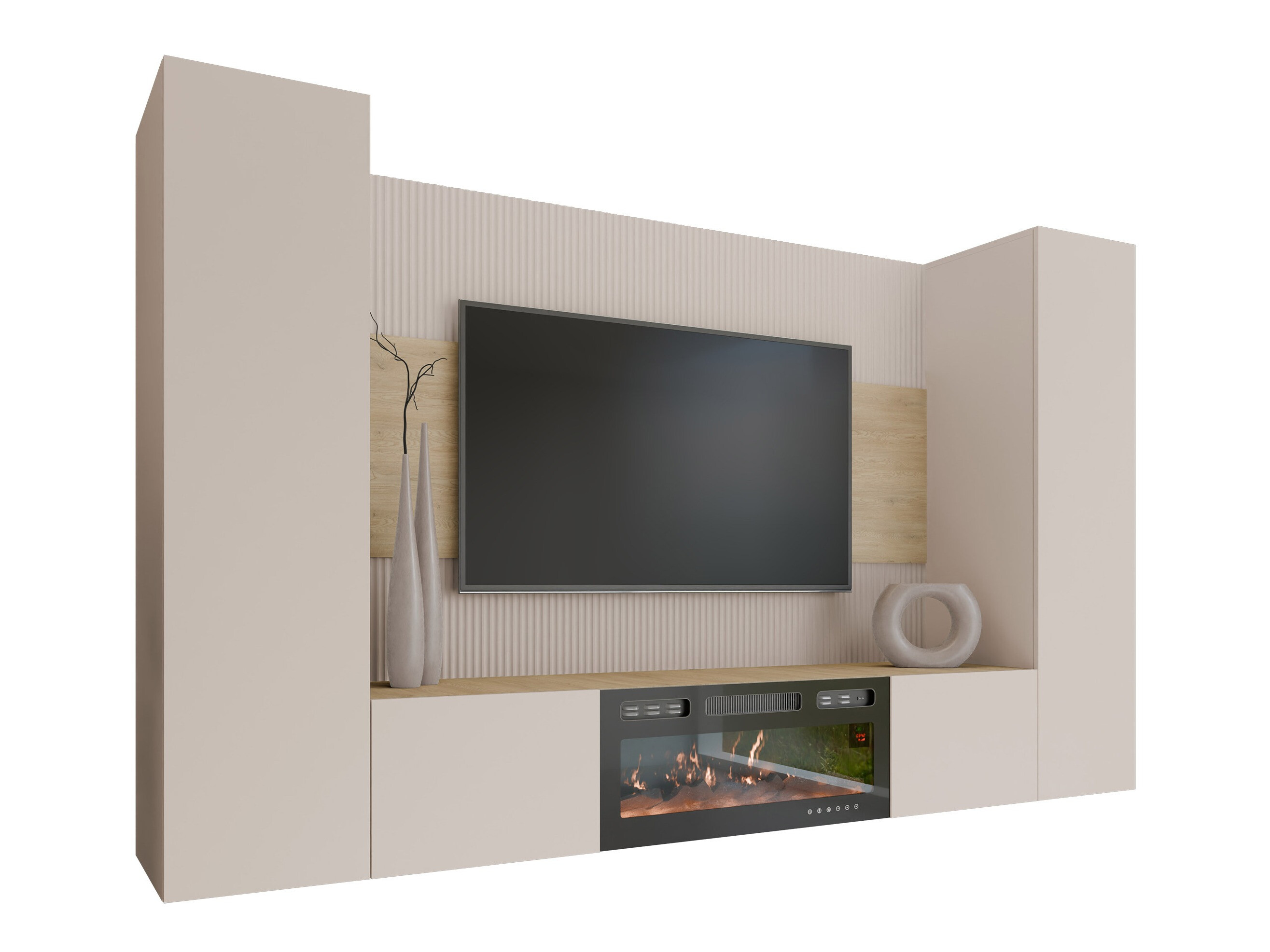 Set de living Comfivo Salix VIII (Bej + Stejar Cremona)