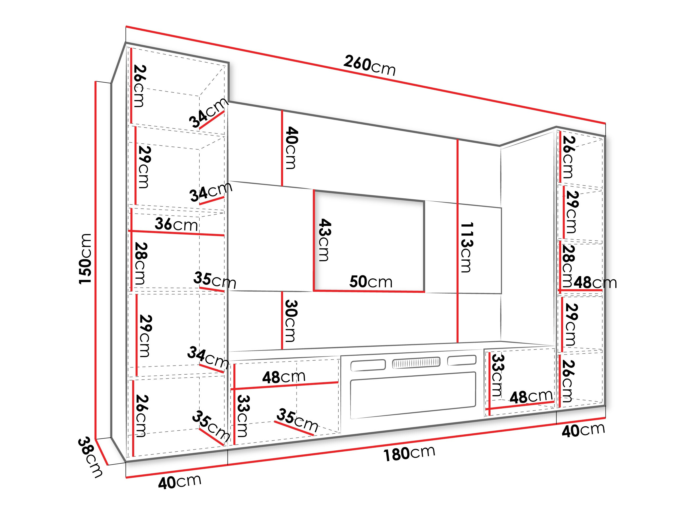Set de living Comfivo Salix VIII (Bej + Stejar Cremona)