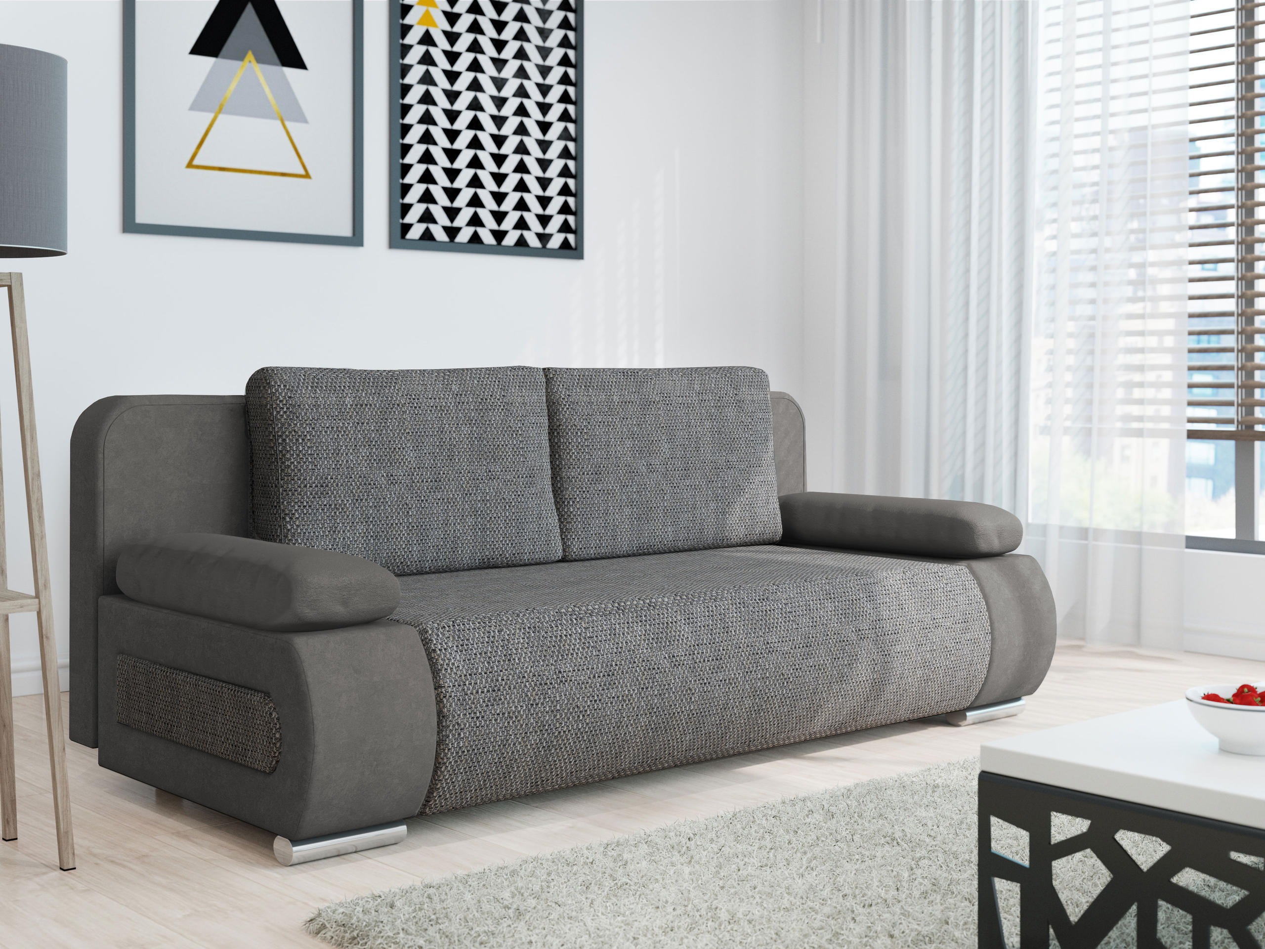 Canapea extensibilă Comfivo Pudor (Alova 36 + Lawa 05)