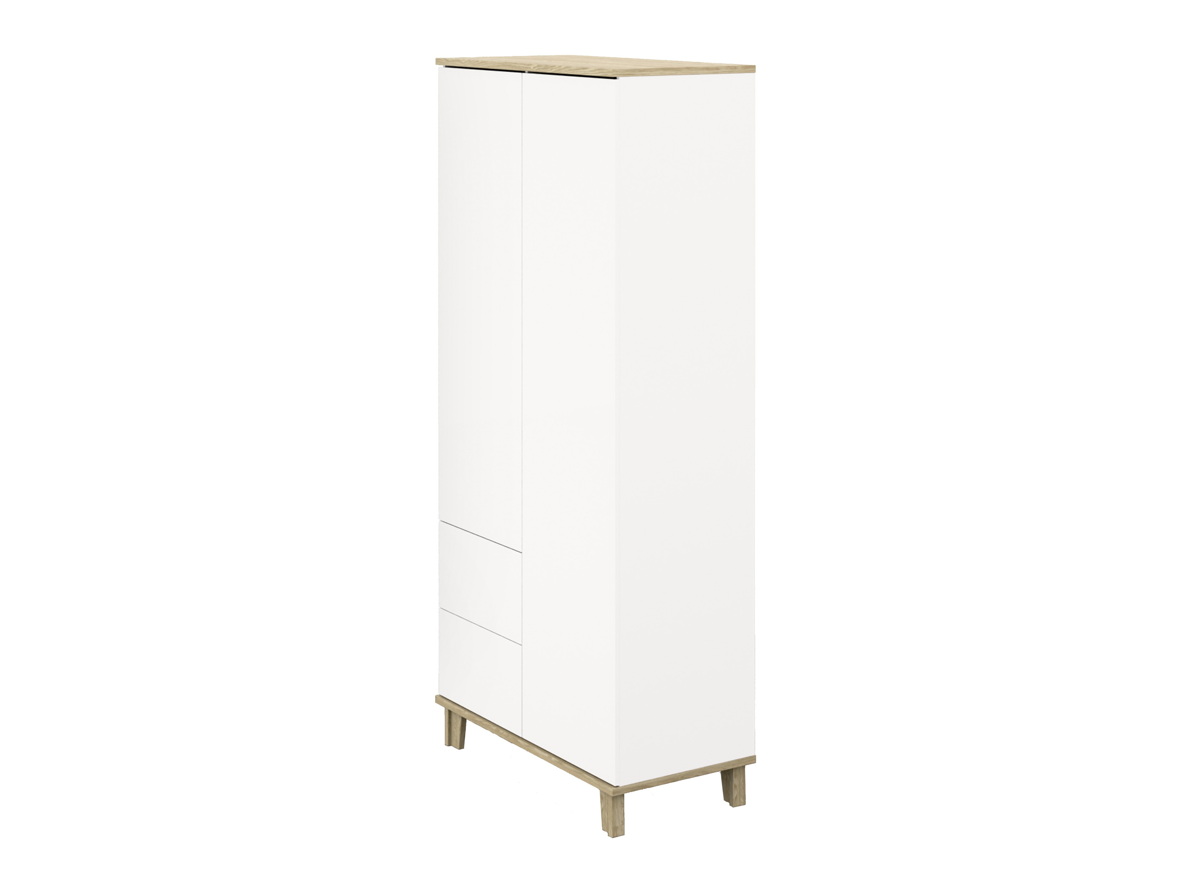Dulap Evarveru 100 (Mat alb)