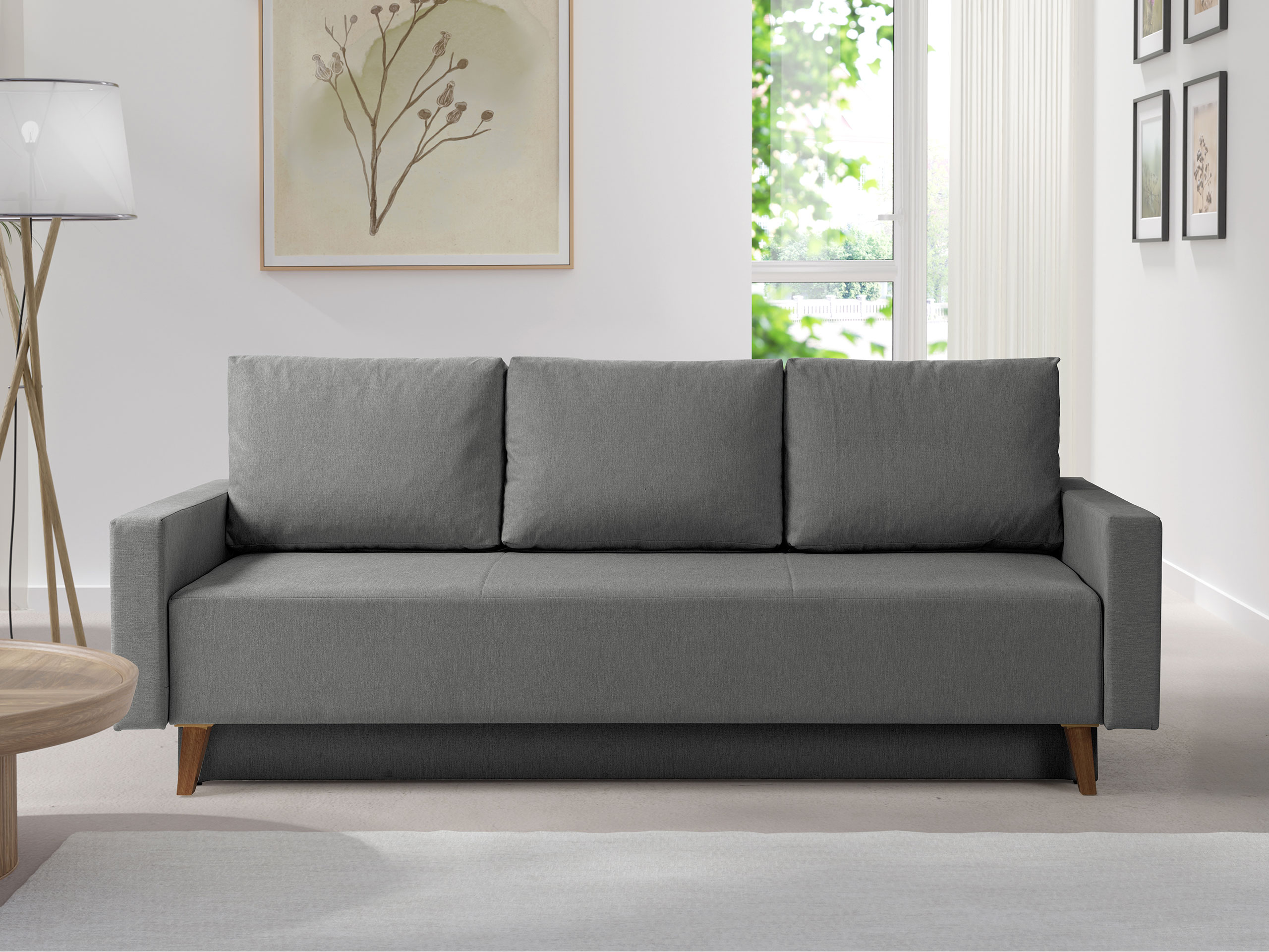 Canapea extensibilă Delbene 129 (Verita 88 + Stejar San Remo închis)