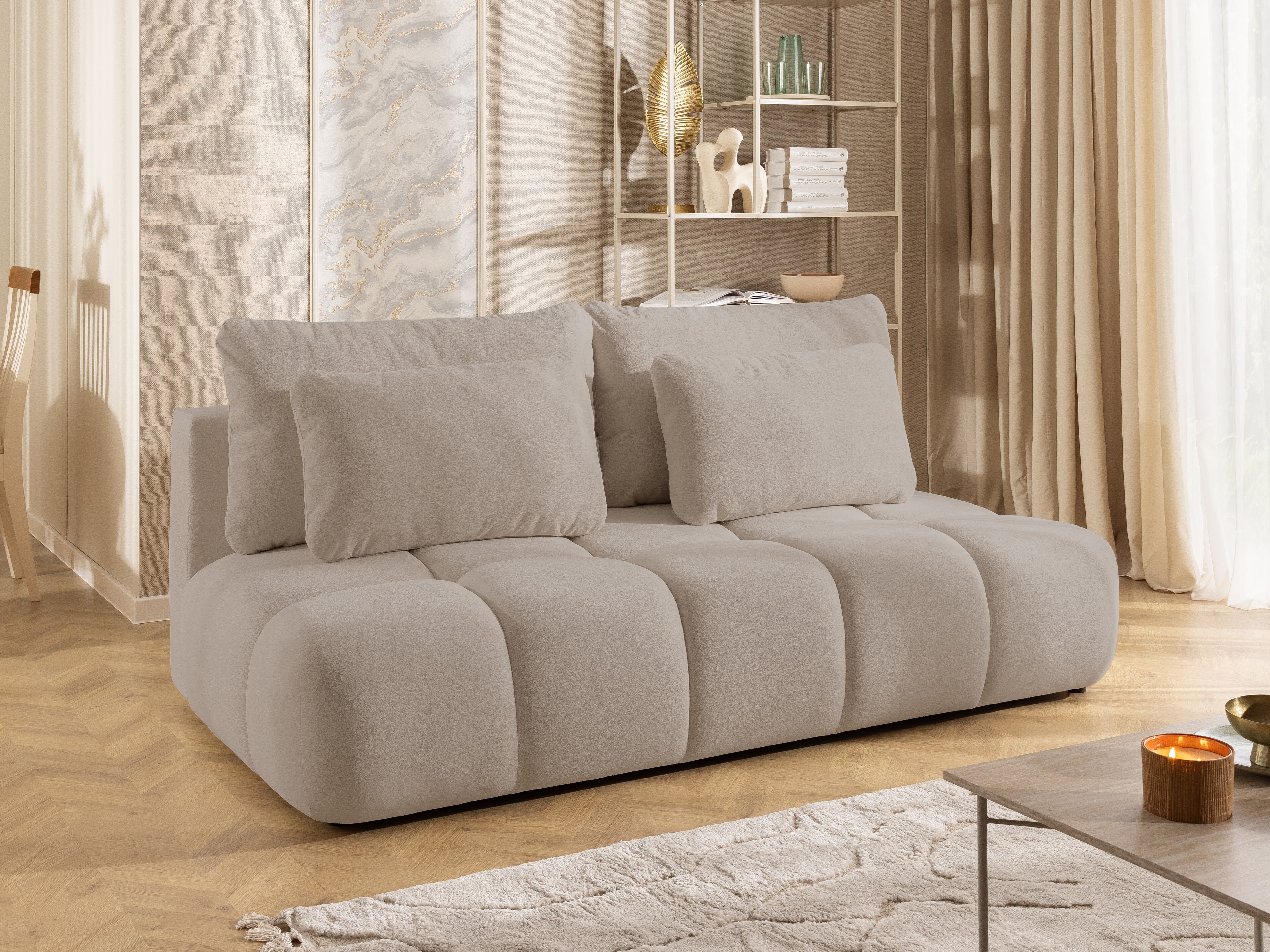 Canapea extensibilă Rocklin 203 (Soft Plush 03)