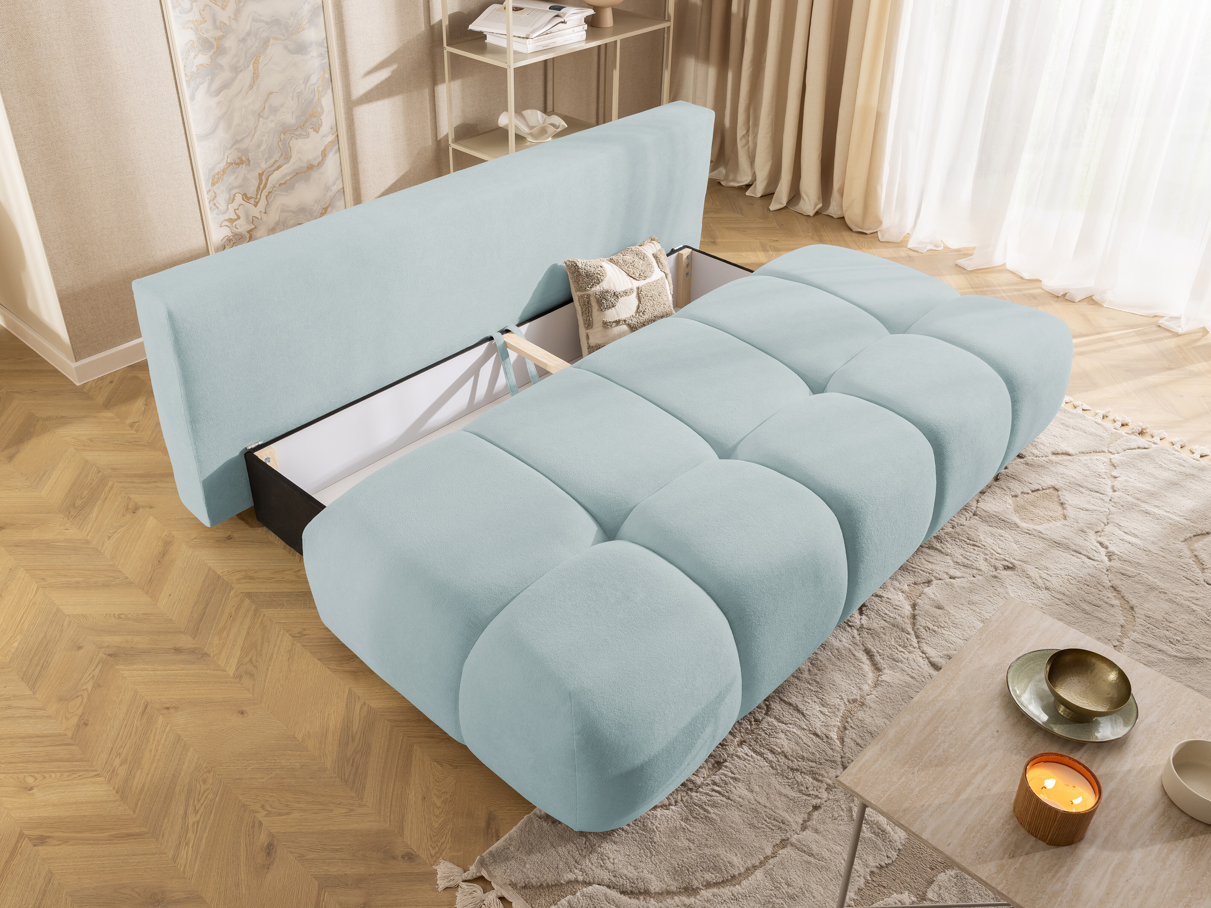 Canapea extensibilă Rocklin 203 (Soft Plush 15)