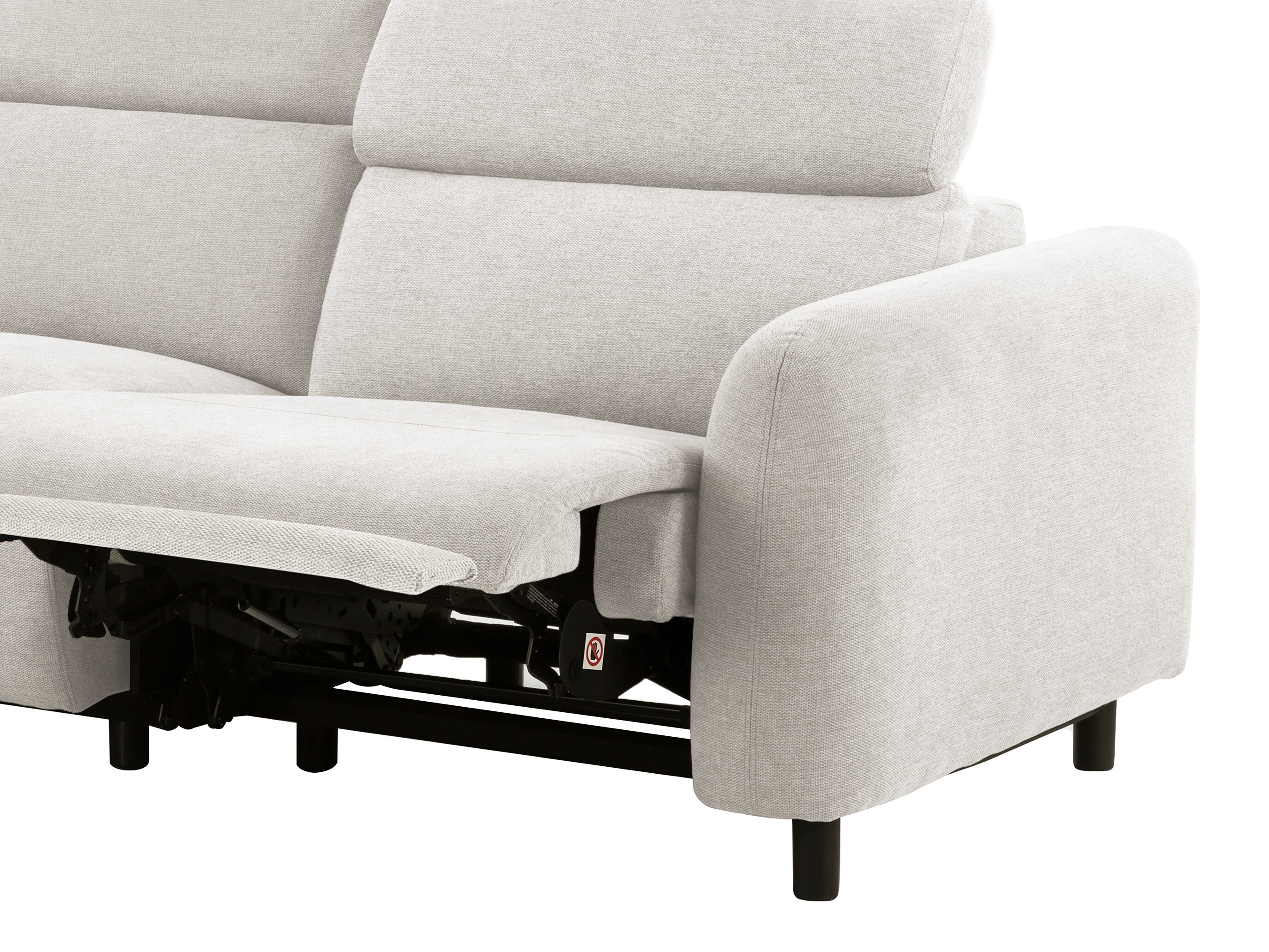 Colțar cu recliner Revbena 107 (Crem)
