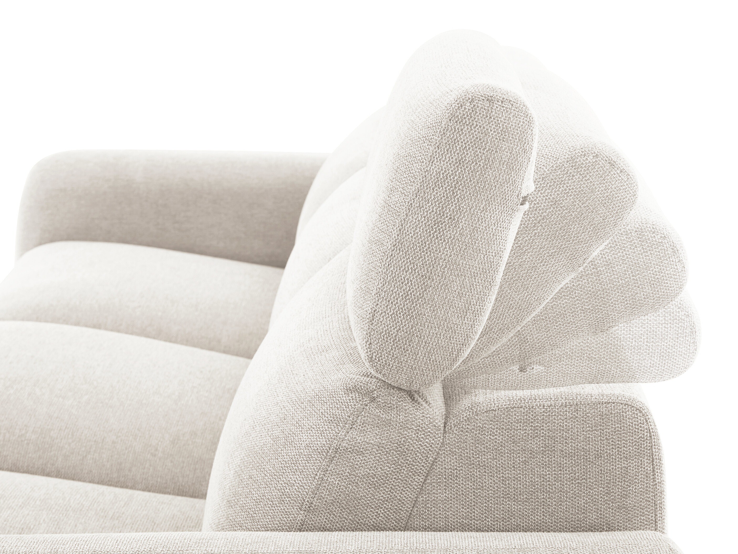 Colțar cu recliner Revbena 107 (Crem)