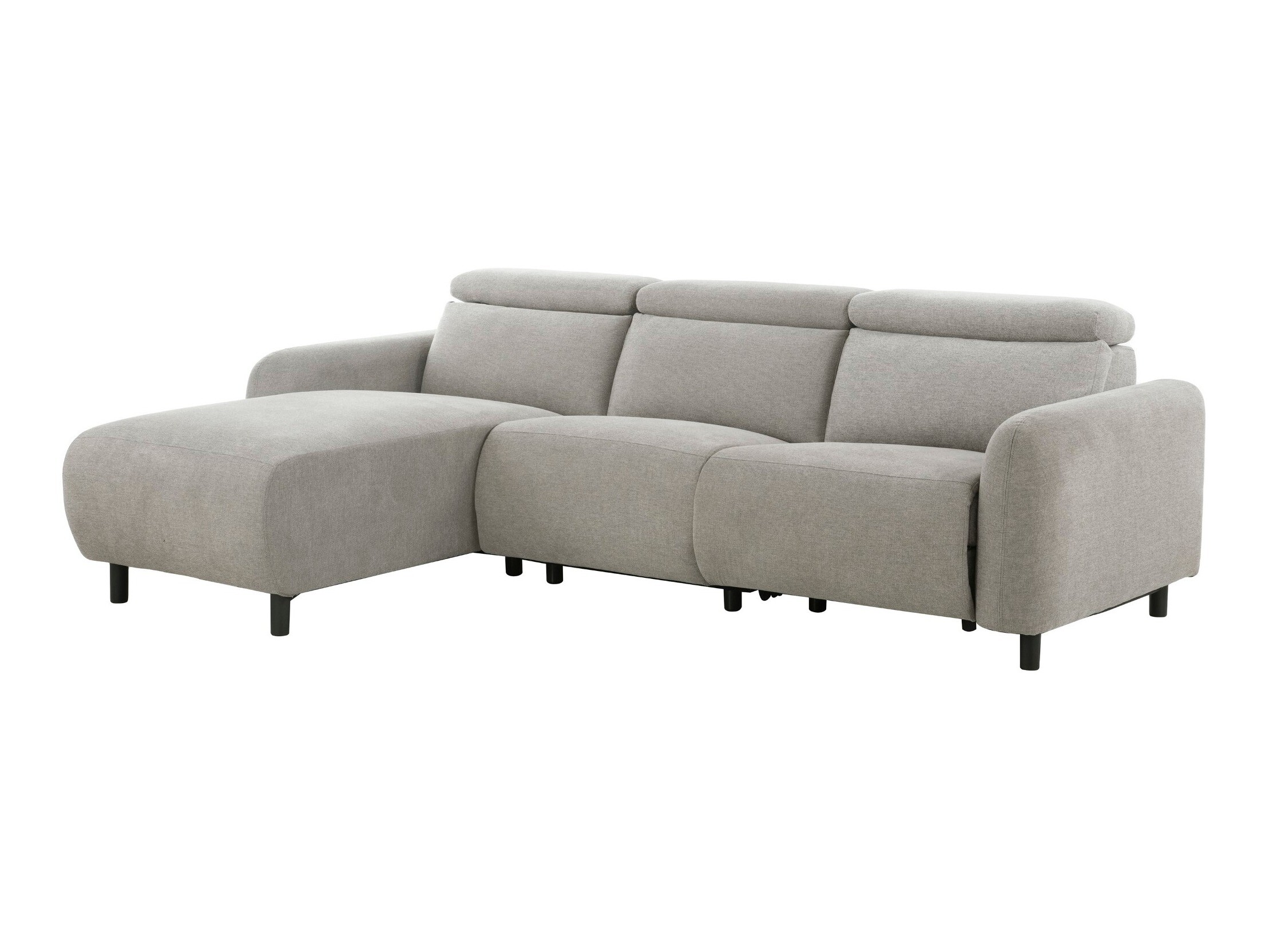 Colțar cu recliner Revbena 107 (Gri deschis)