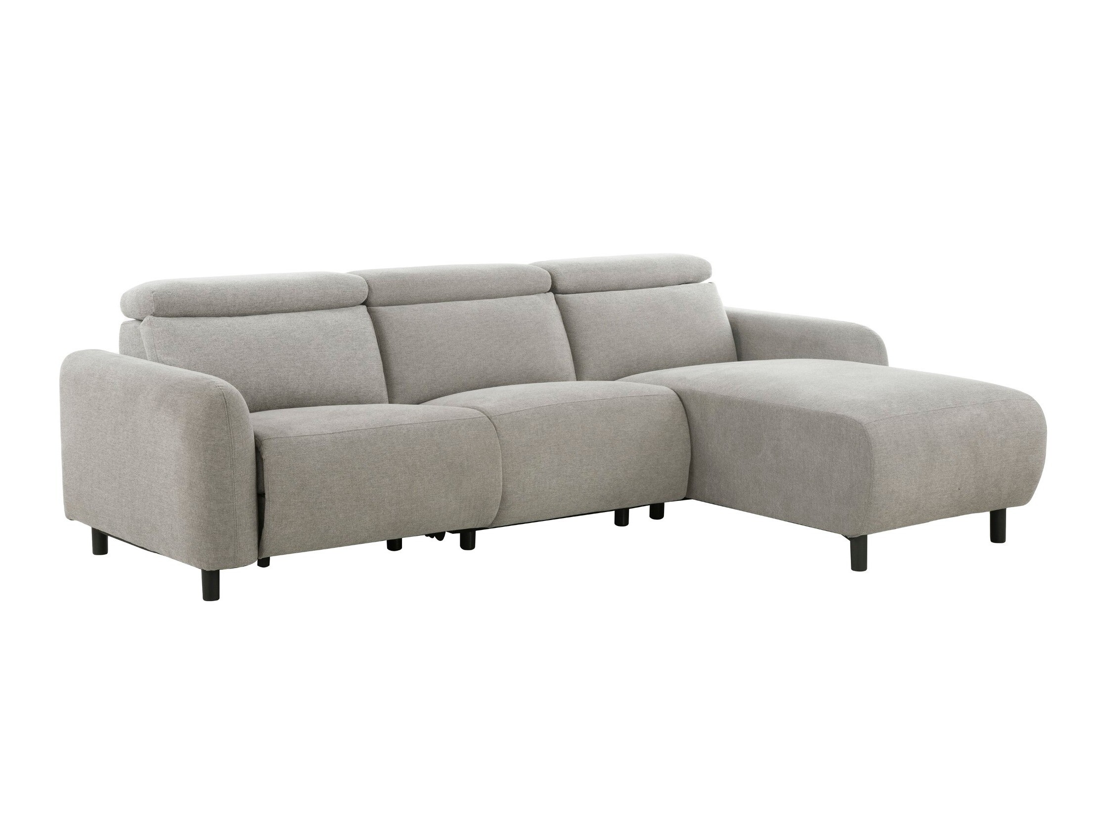 Colțar cu recliner Revbena 107 (Gri deschis)