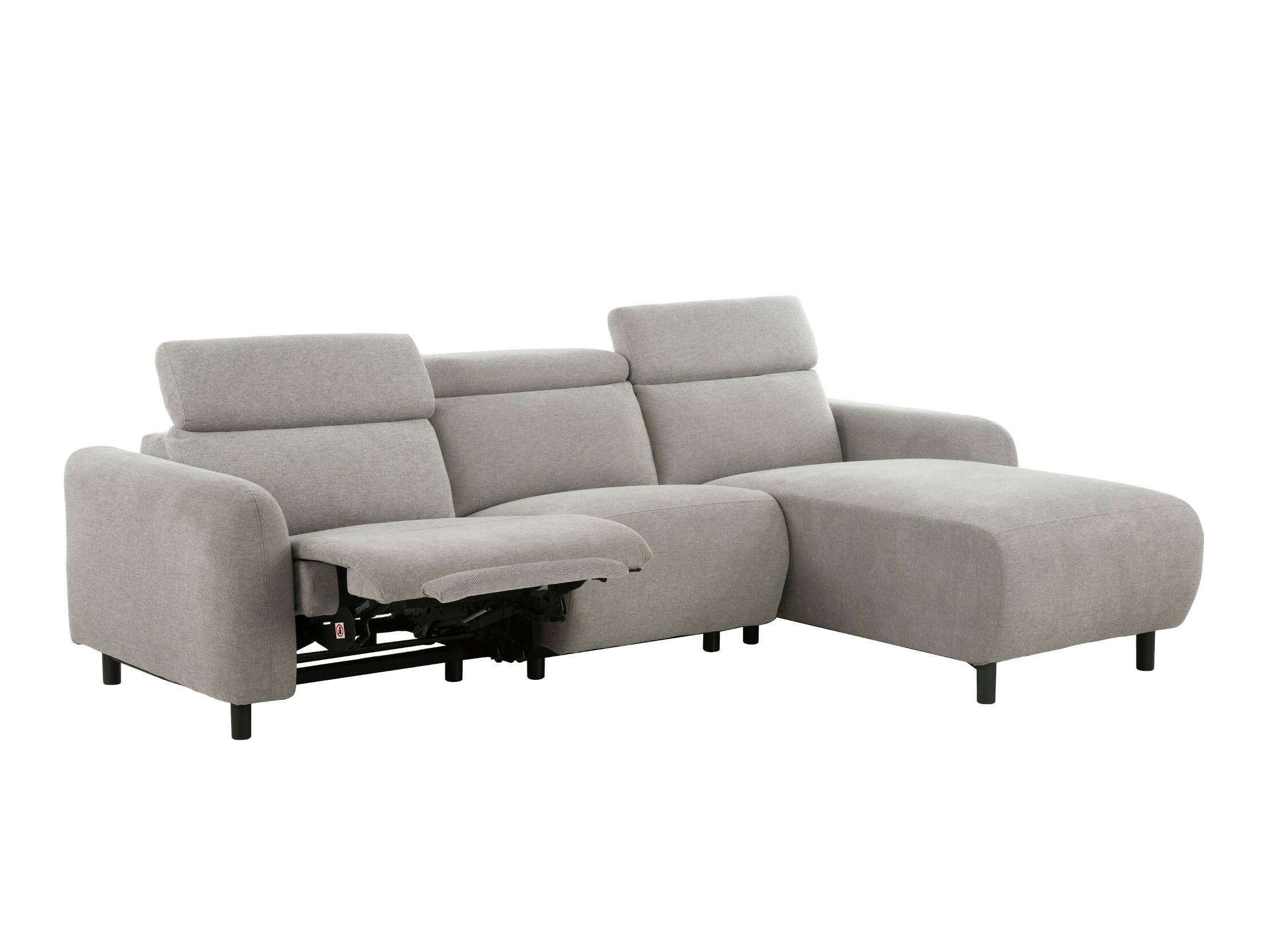 Colțar cu recliner Revbena 107 (Gri deschis)