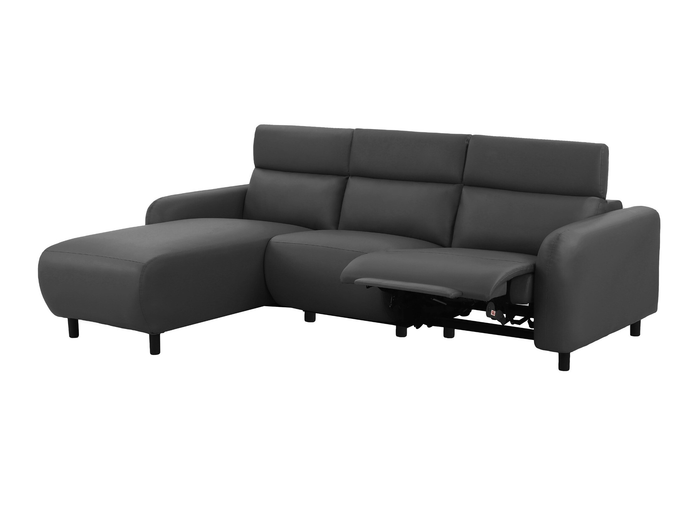 Colțar cu recliner Revbena 107 (Gri)