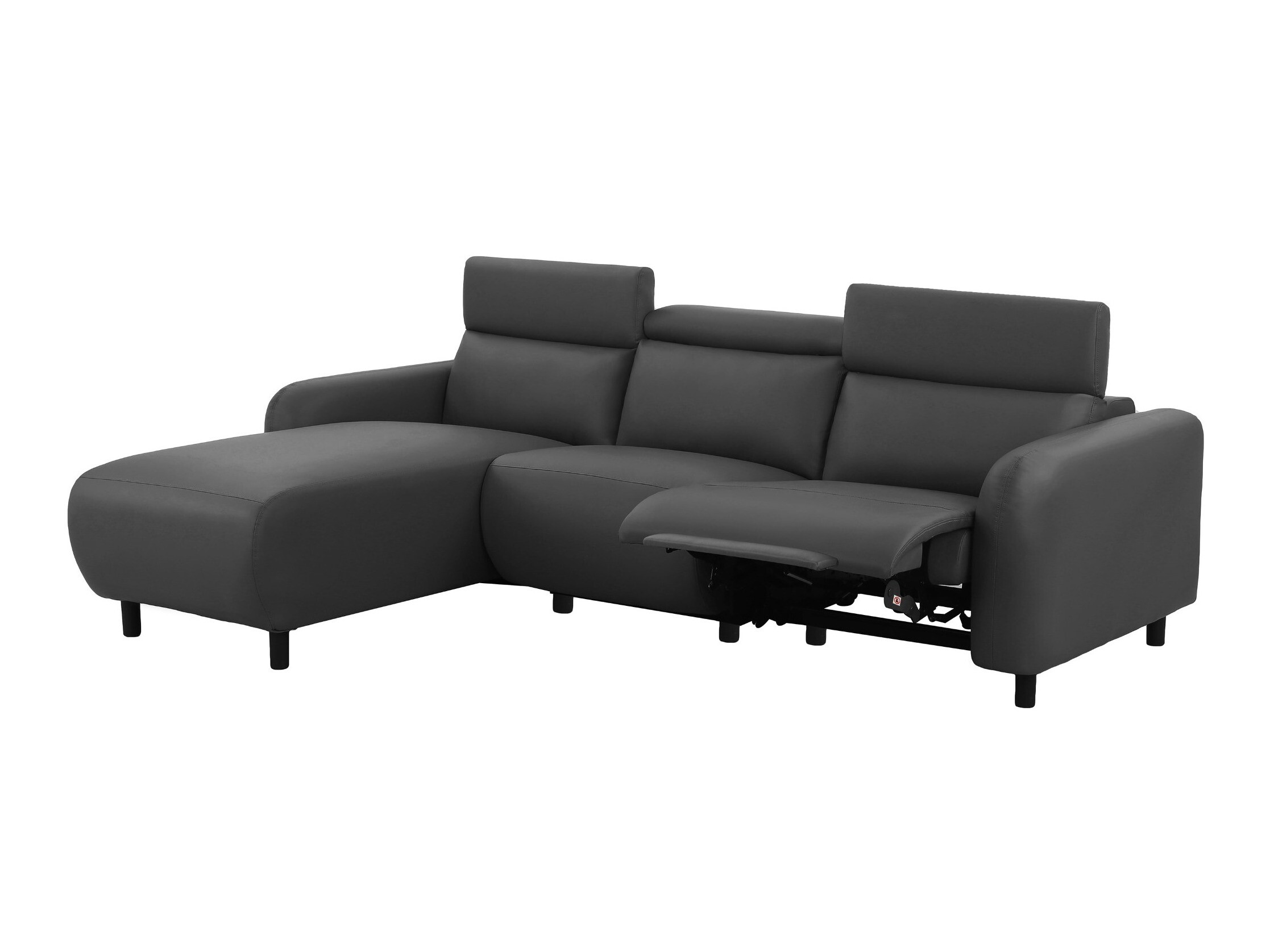Colțar cu recliner Revbena 107 (Gri)