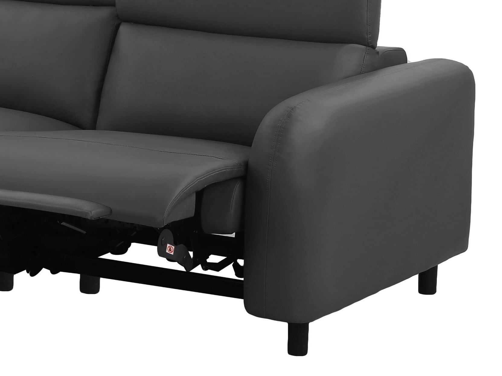 Colțar cu recliner Revbena 107 (Gri)