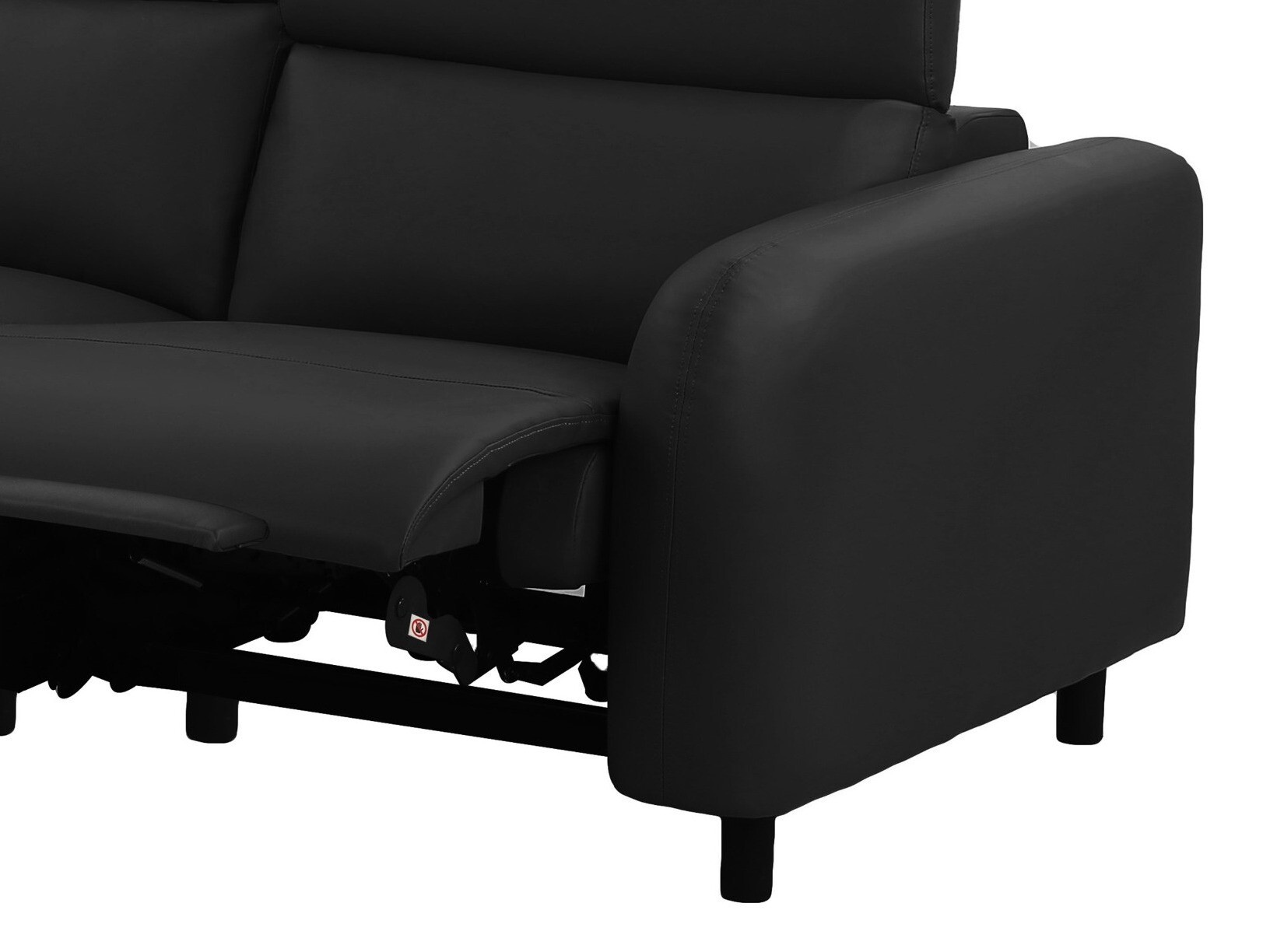 Colțar cu recliner Revbena 107 (Negru)