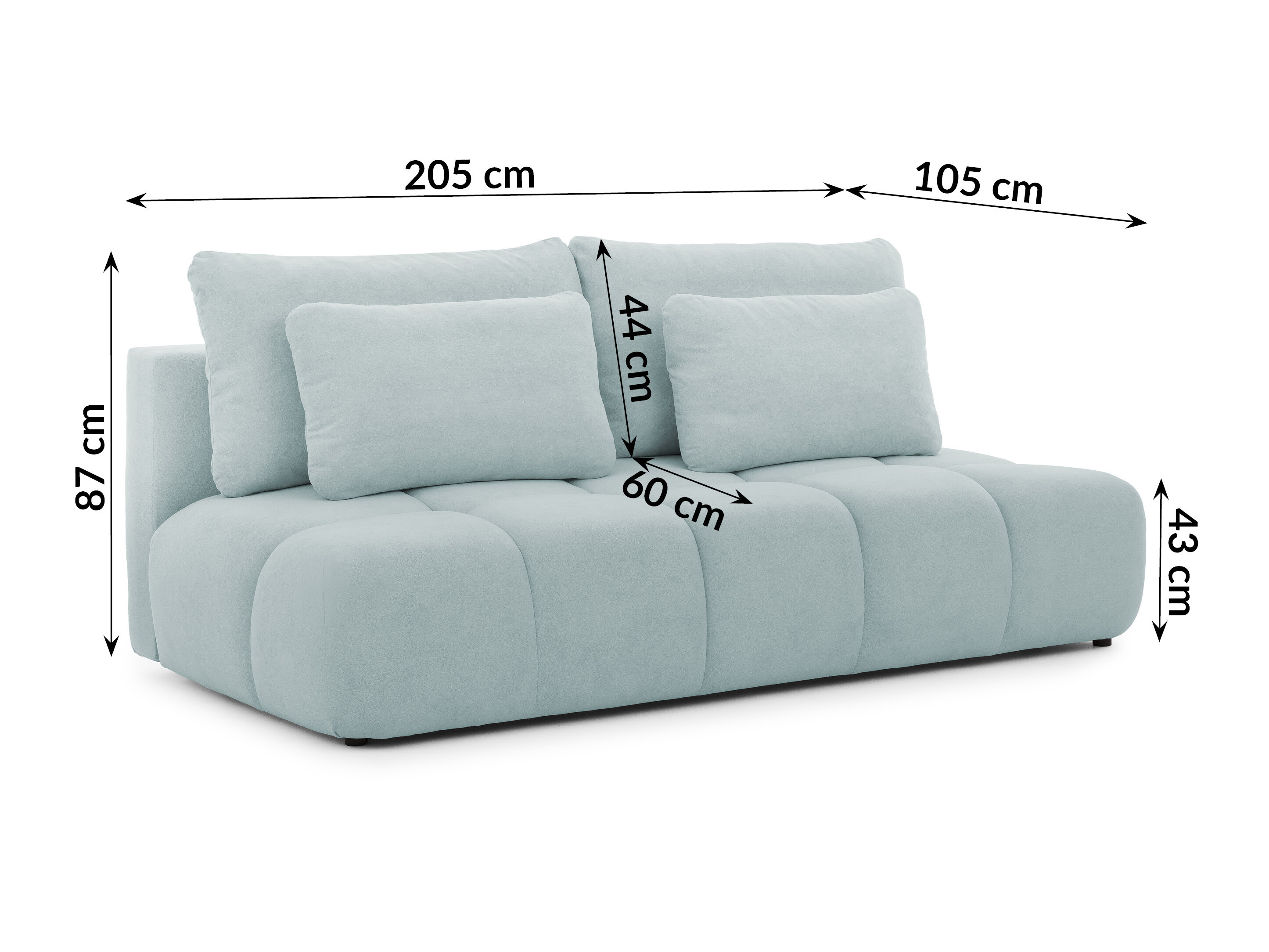 Canapea extensibilă Rocklin 203 (Soft Plush 15)