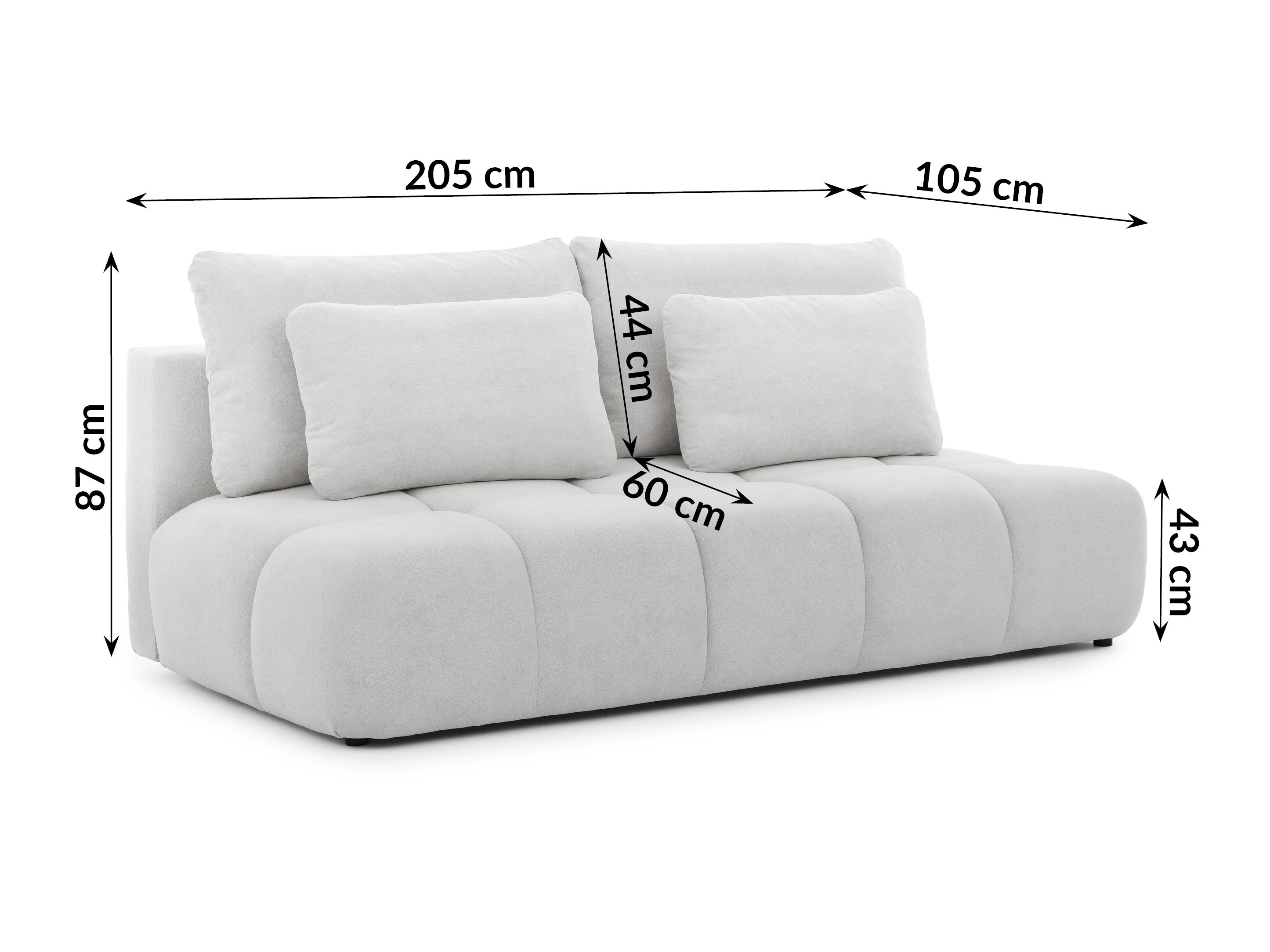 Canapea extensibilă Rocklin 203 (Soft Plush 19)