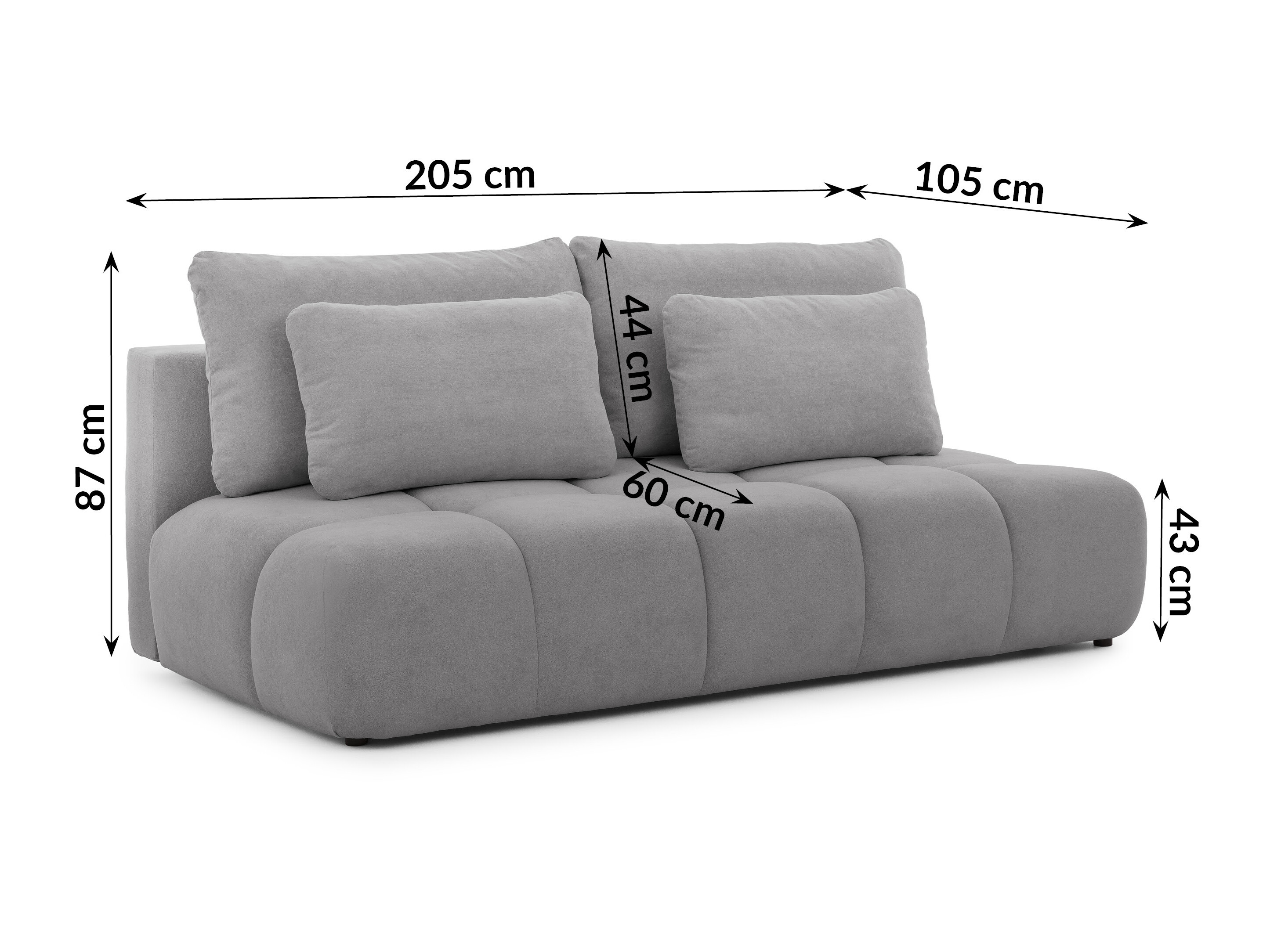 Canapea extensibilă Rocklin 203 (Soft Plush 20)