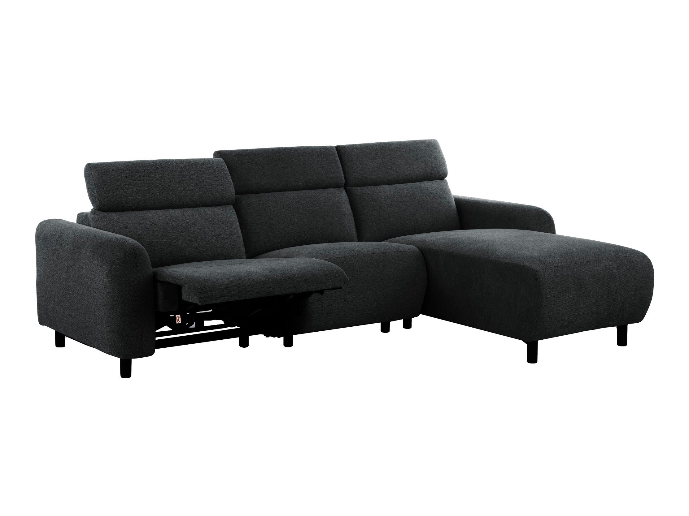 Colțar cu recliner Revbena 100 (Antracit)