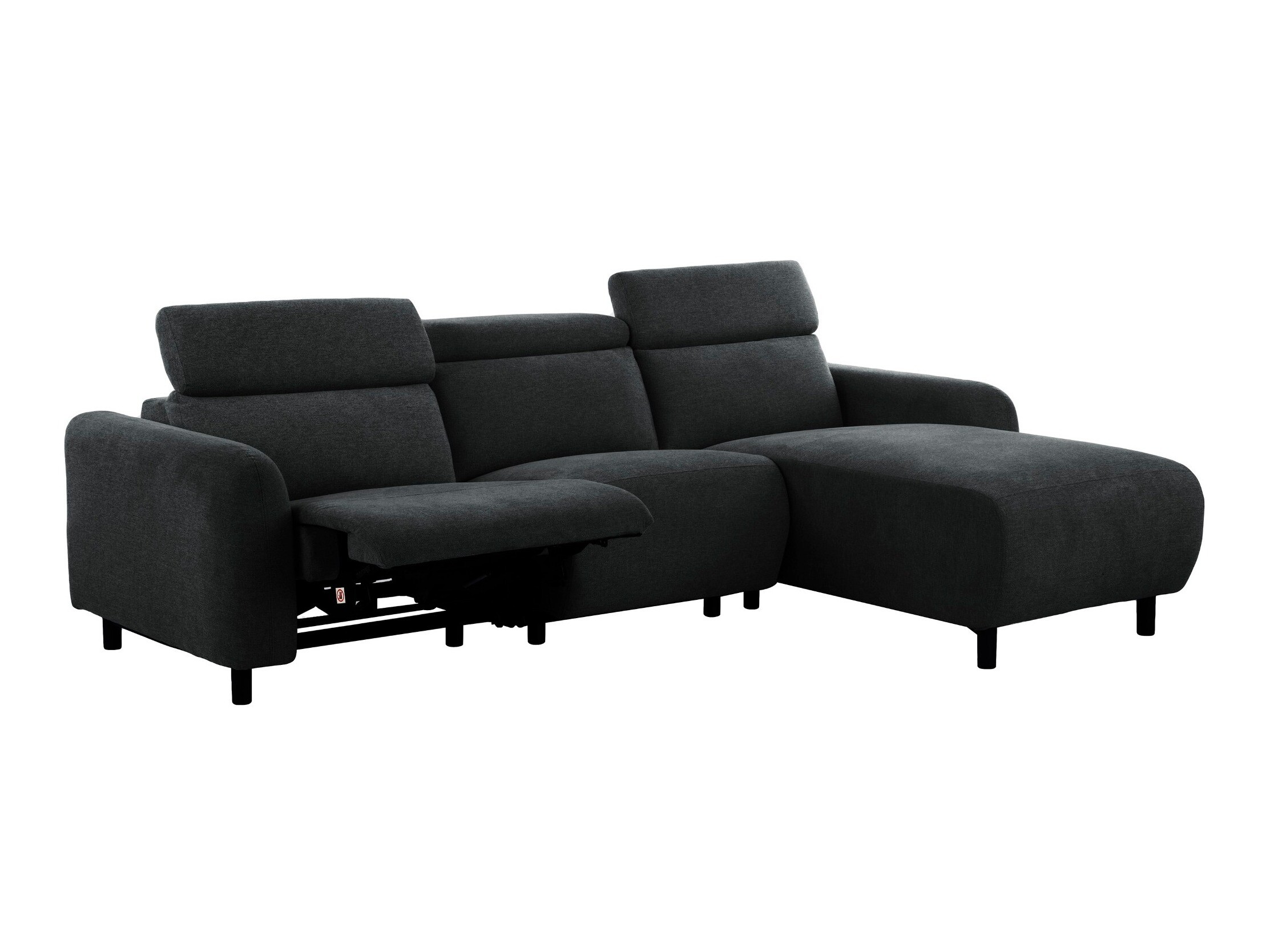 Colțar cu recliner Revbena 100 (Antracit)