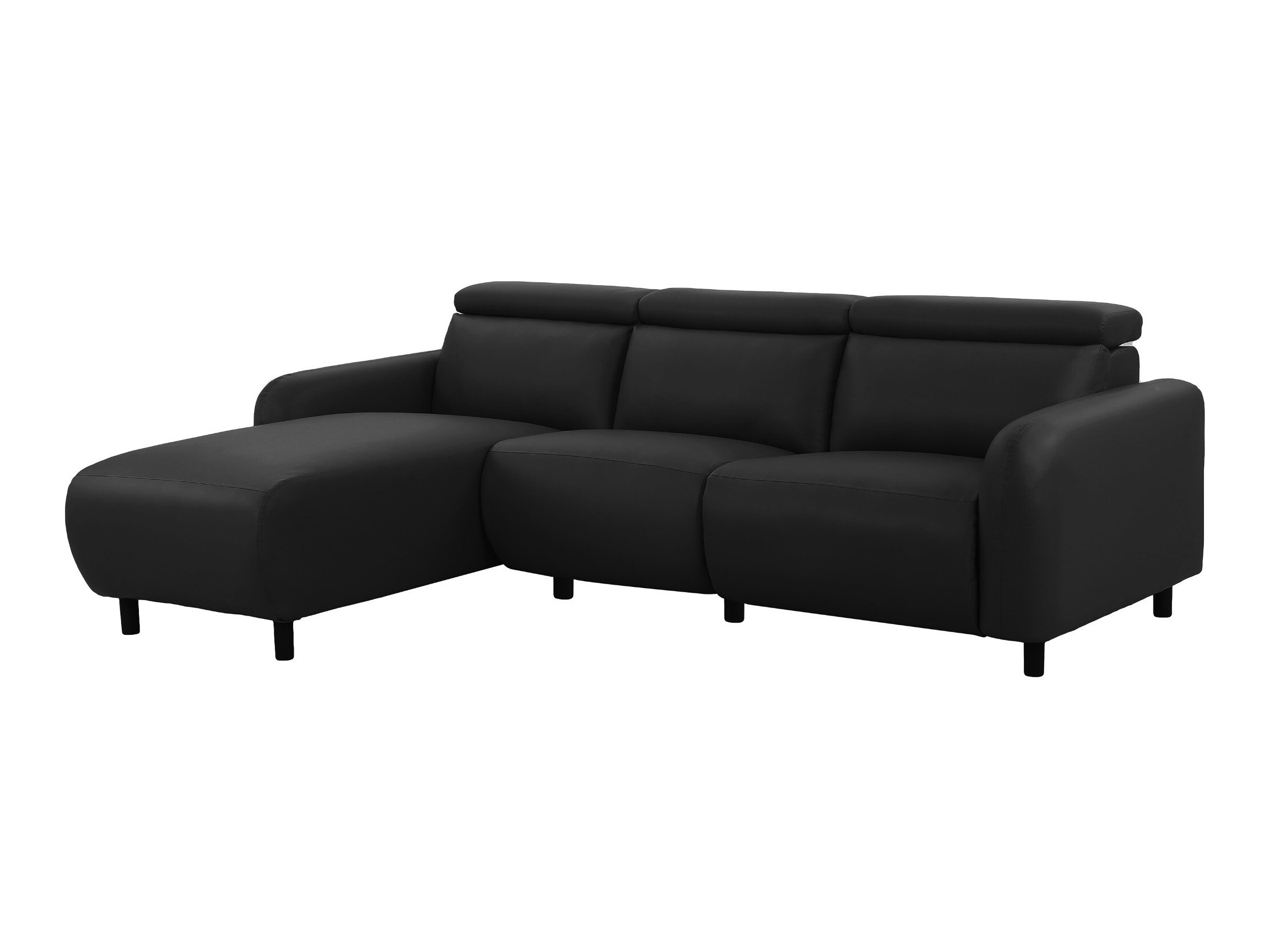 Colțar cu recliner Revbena 100 (Negru)