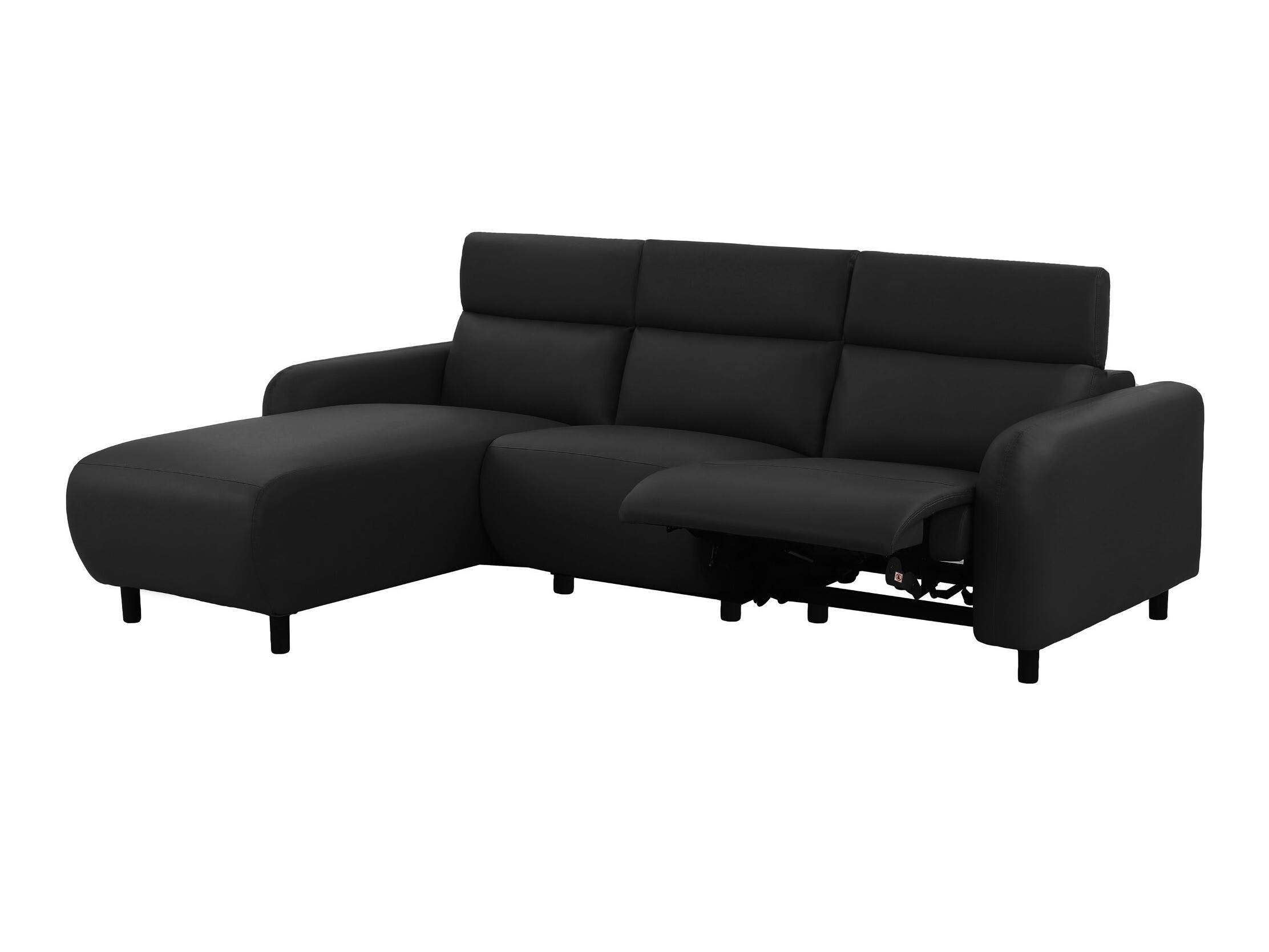 Colțar cu recliner Revbena 100 (Negru)