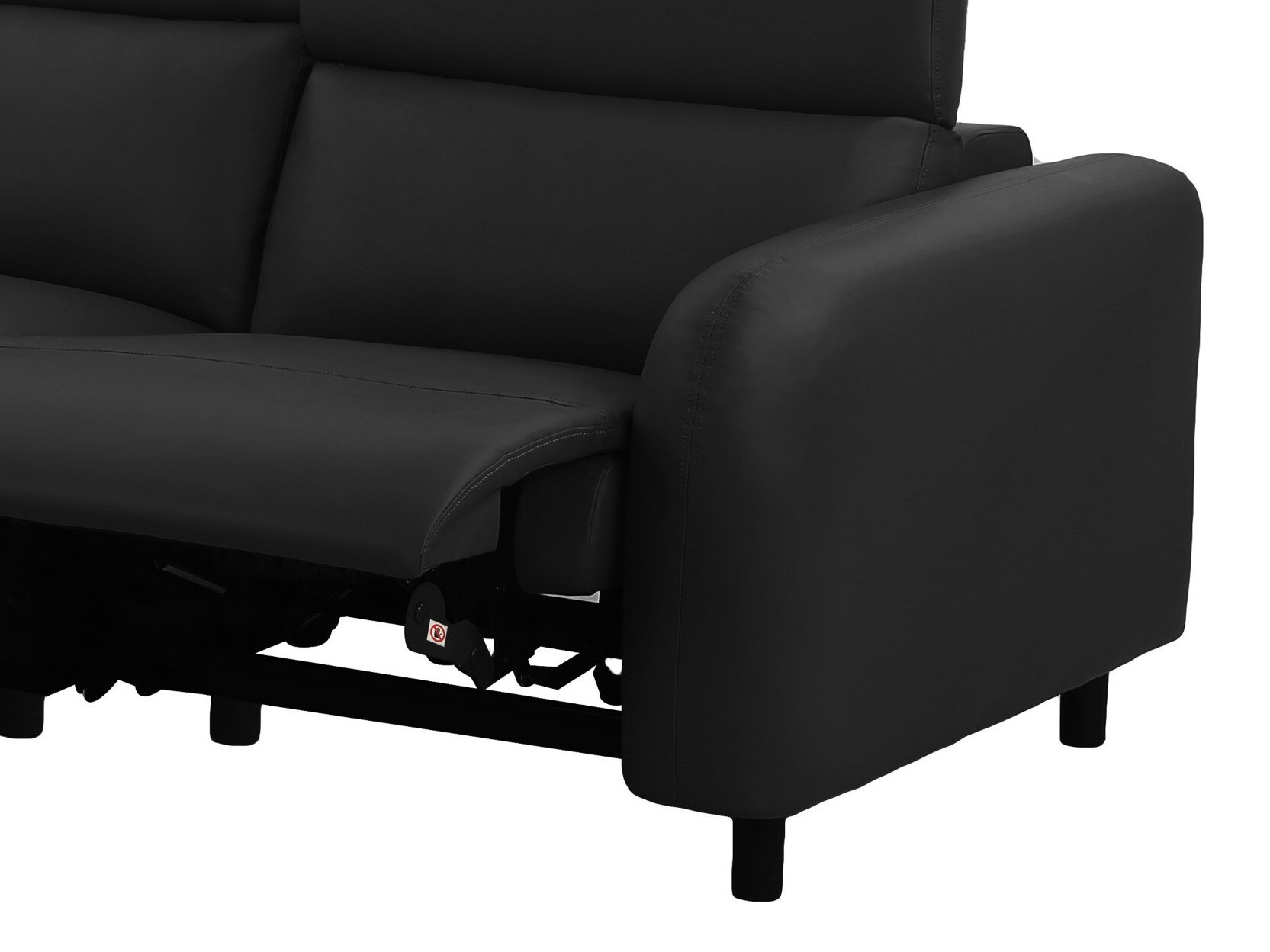 Colțar cu recliner Revbena 100 (Negru)