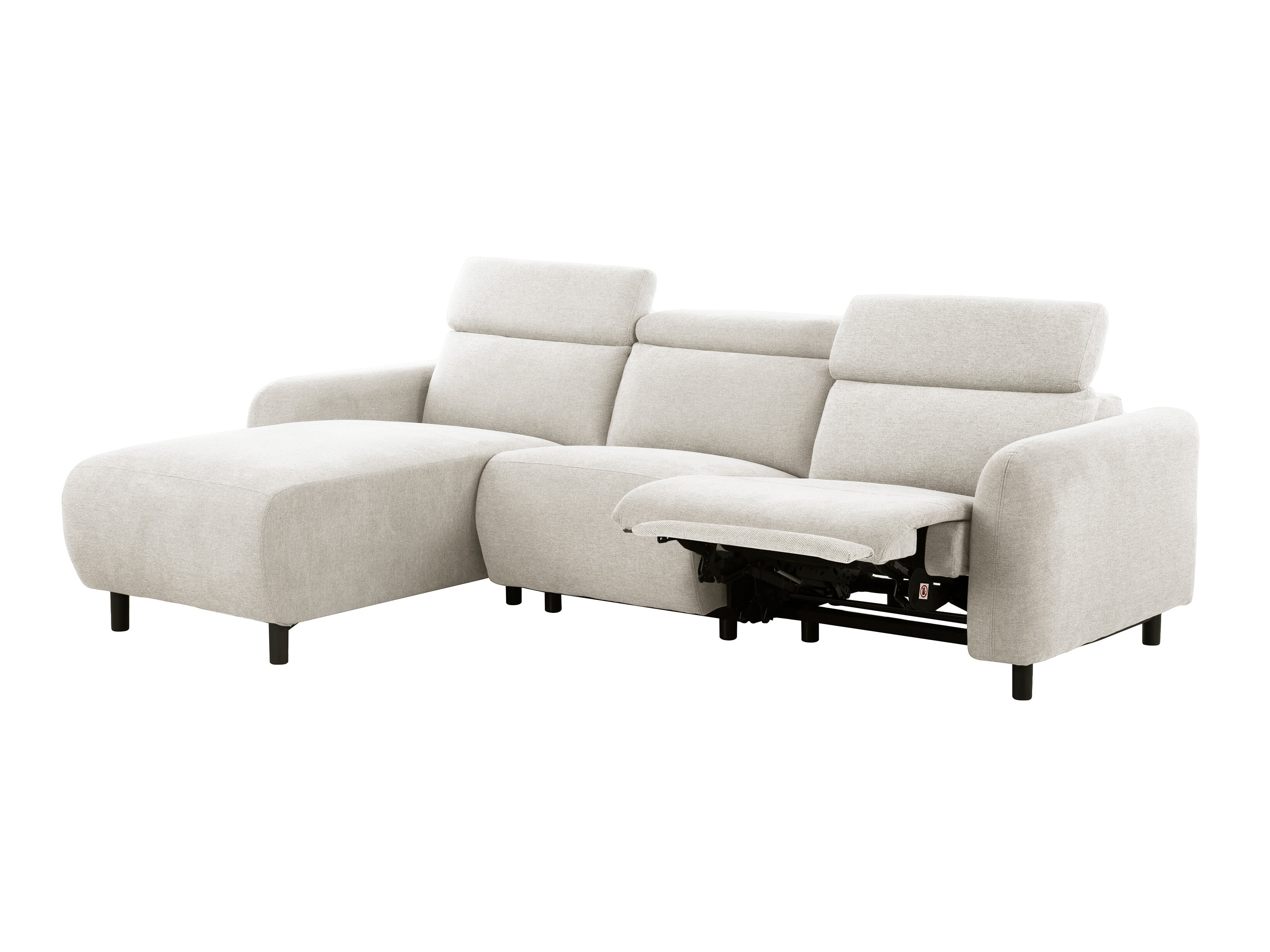 Colțar cu recliner Revbena 100 (Crem)