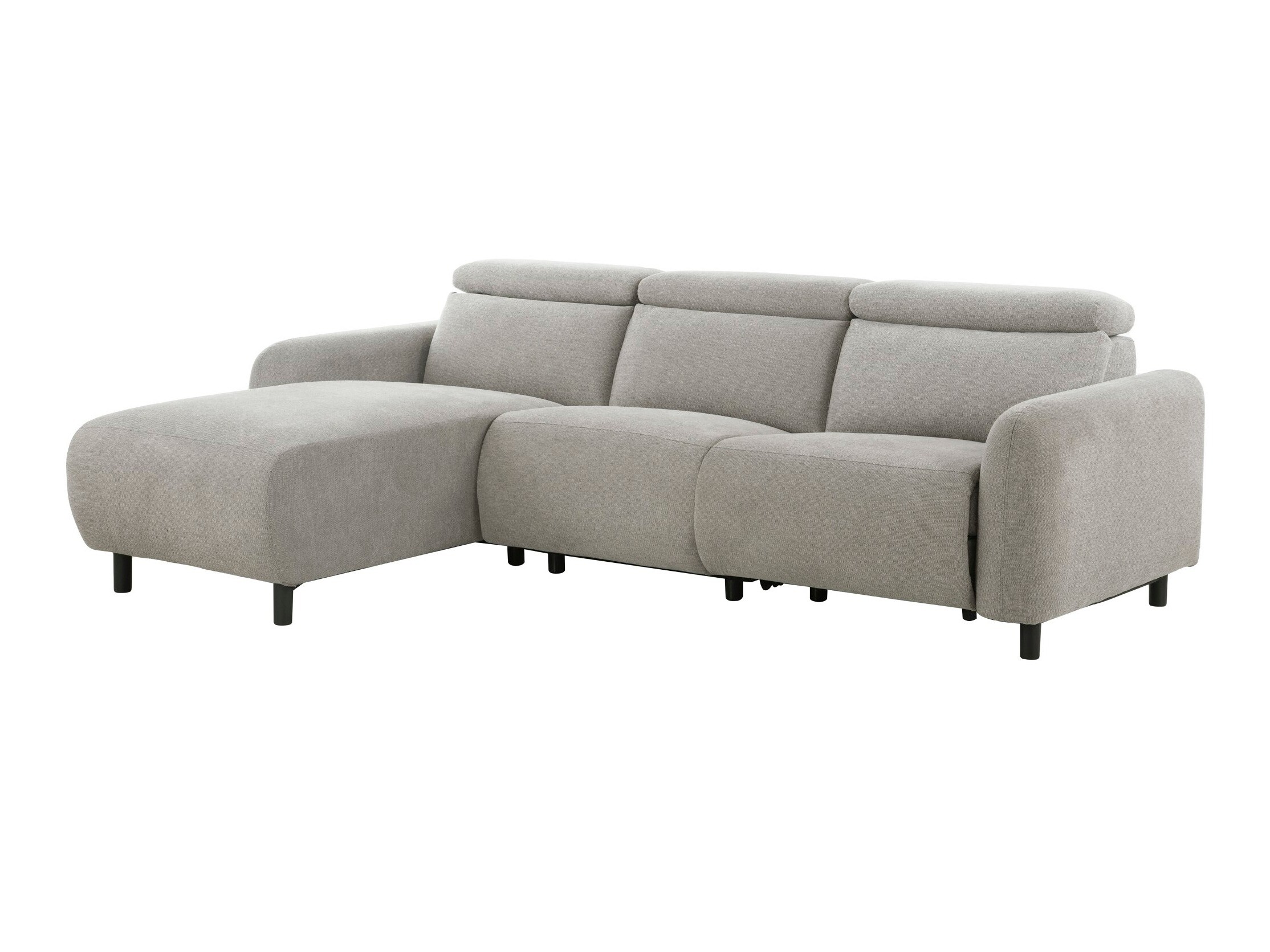 Colțar cu recliner Revbena 100 (Gri deschis)