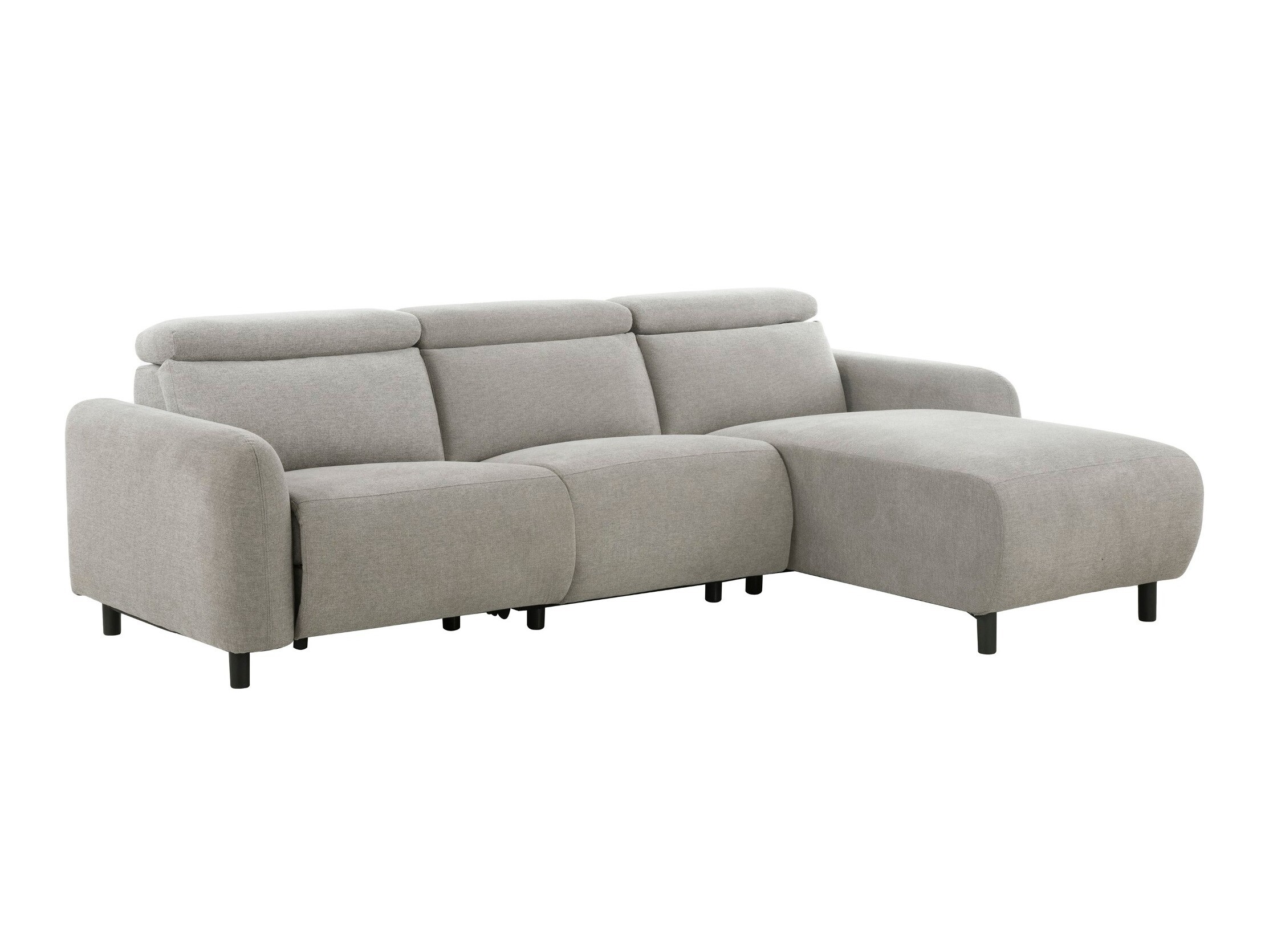 Colțar cu recliner Revbena 100 (Gri deschis)