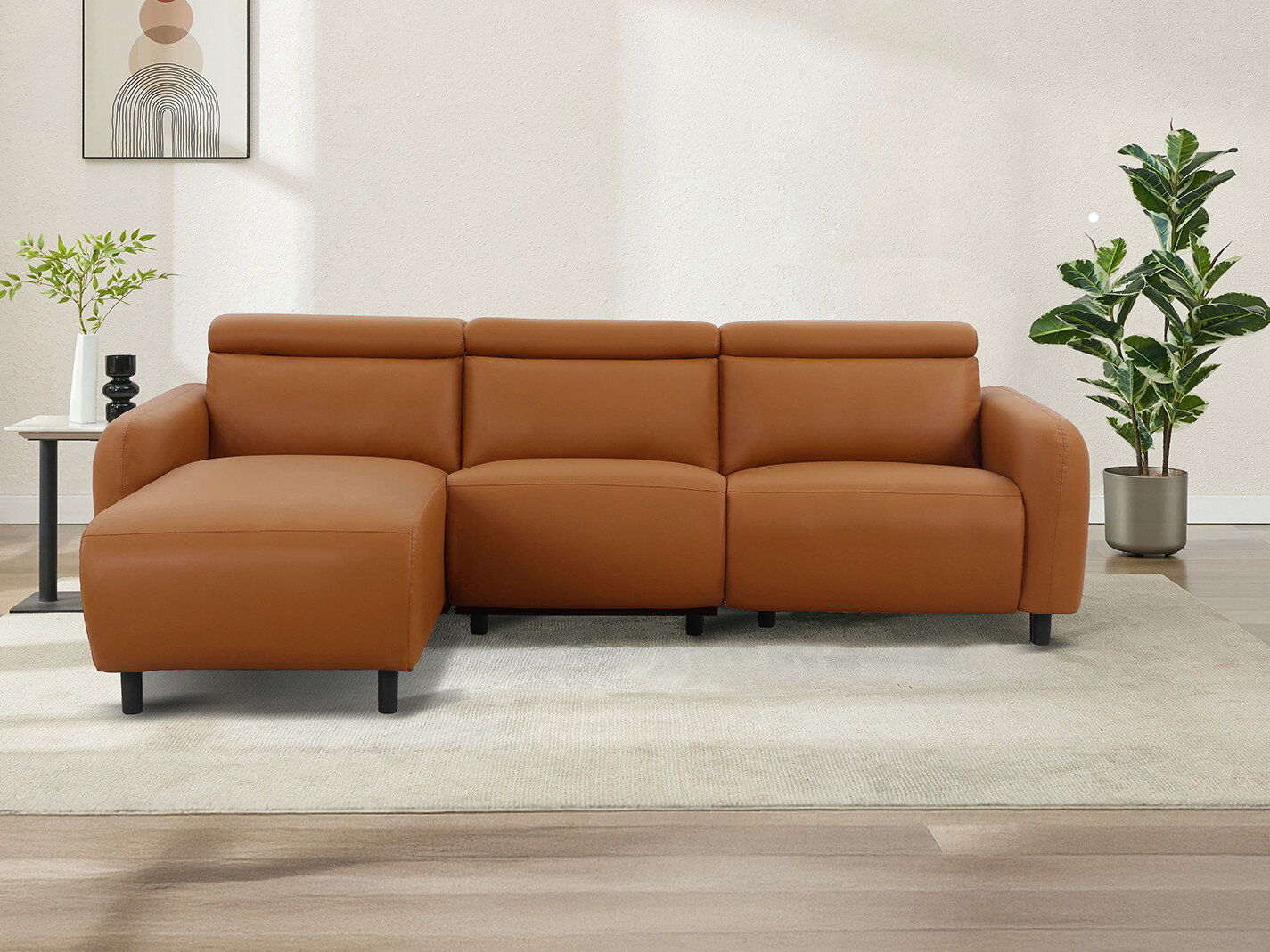 Colțar cu recliner Revbena 100 (Portocaliu)
