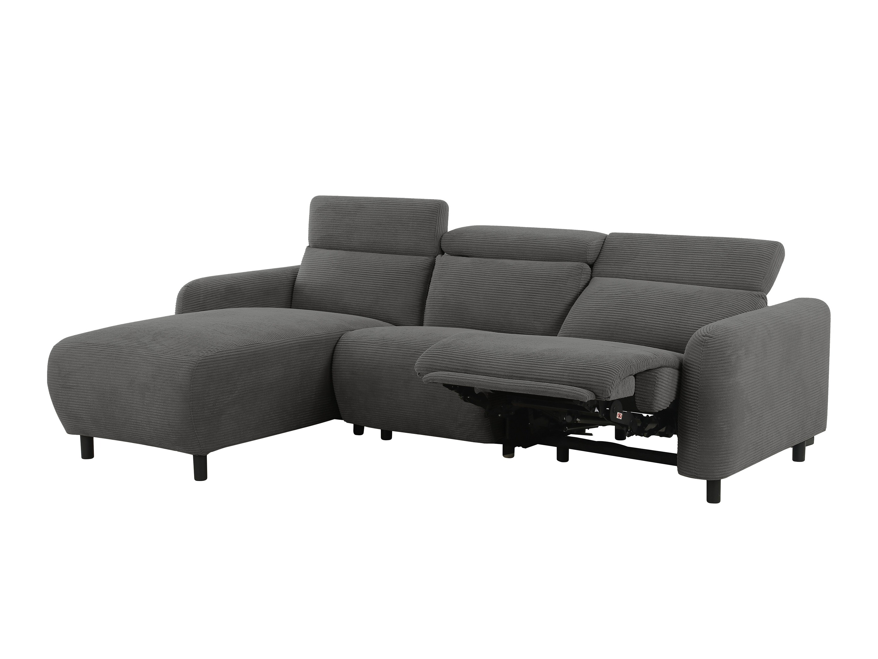 Colțar cu recliner Revbena 103 (Antracit)