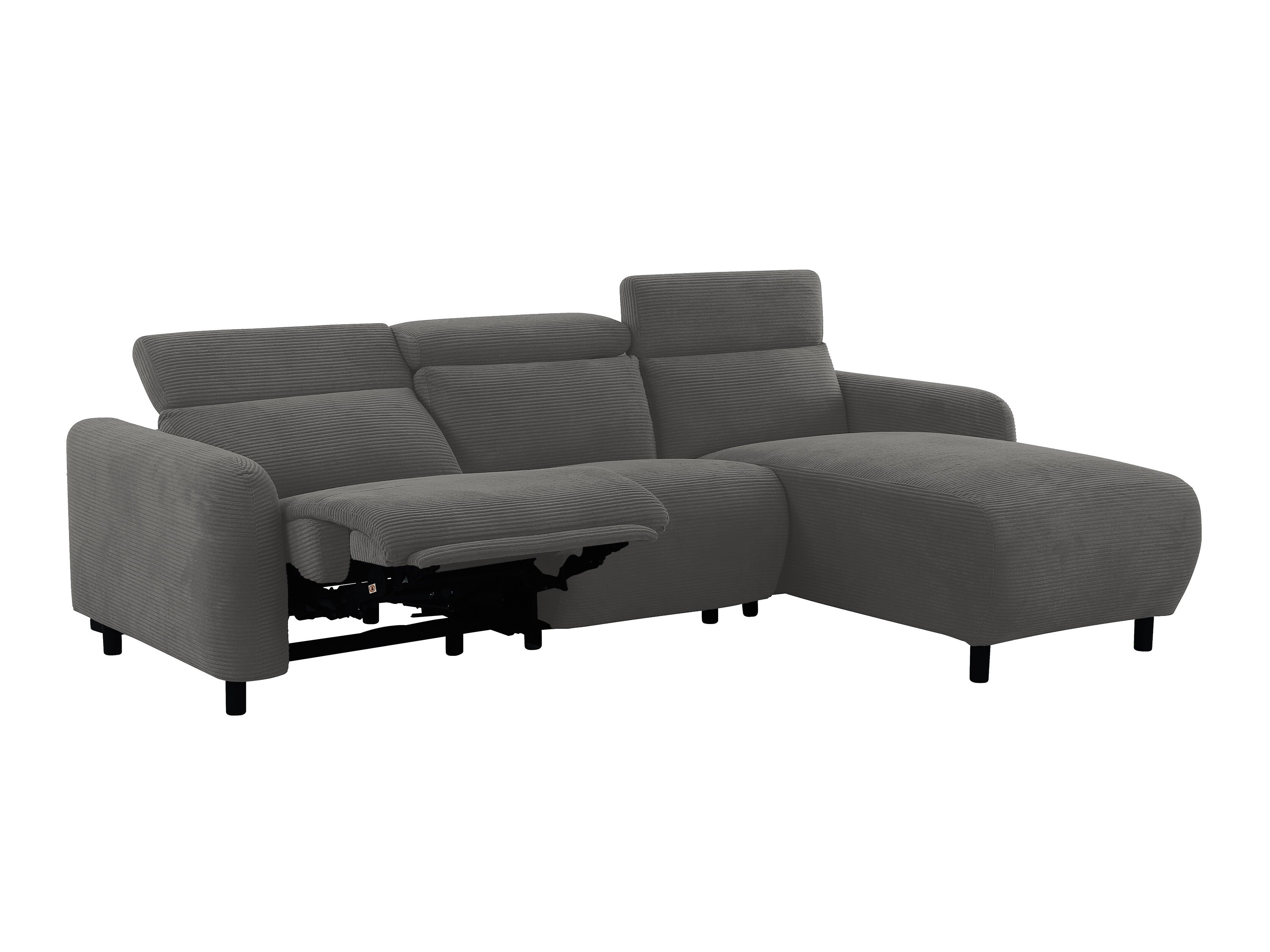 Colțar cu recliner Revbena 103 (Antracit)