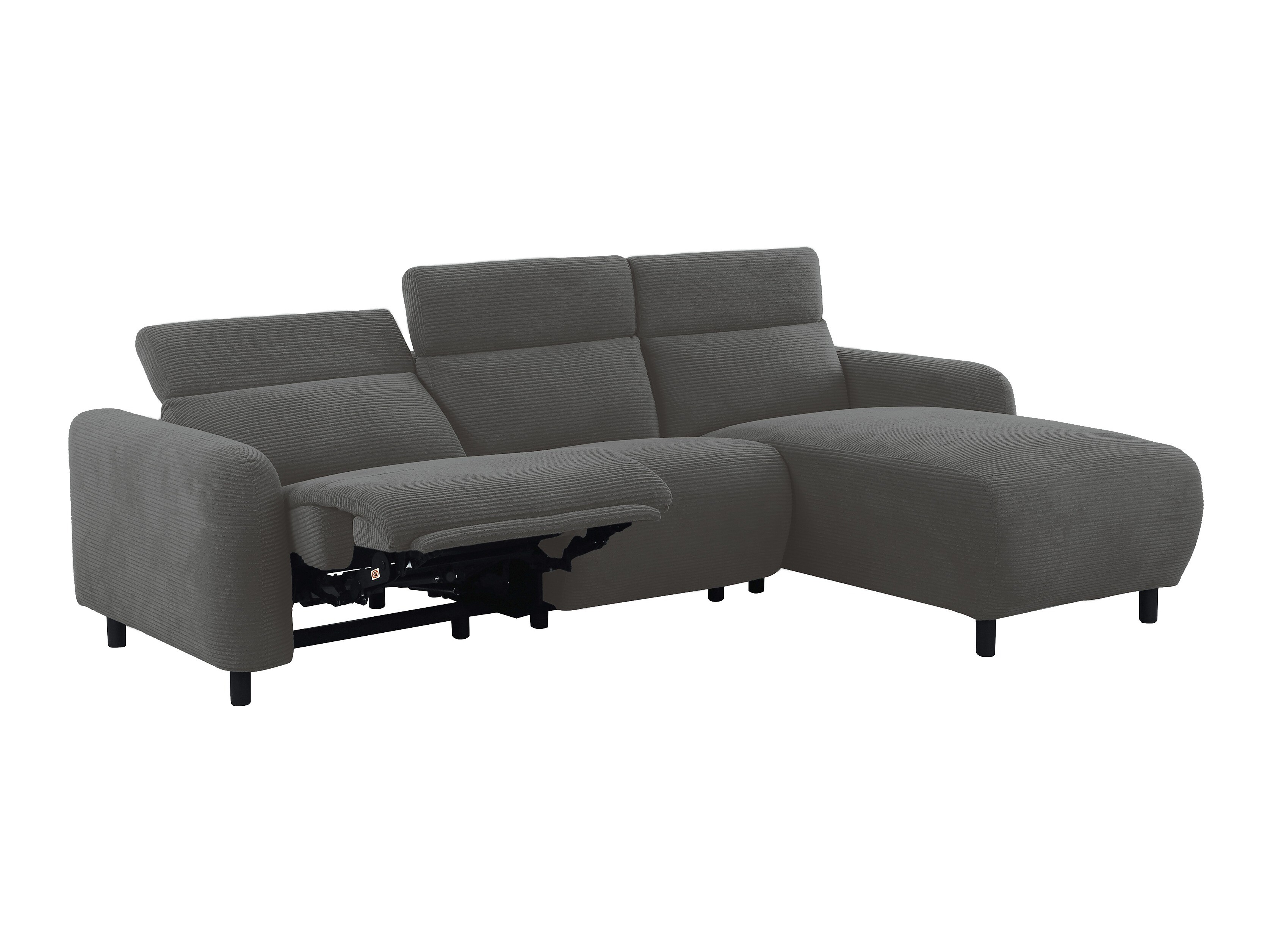 Colțar cu recliner Revbena 103 (Antracit)