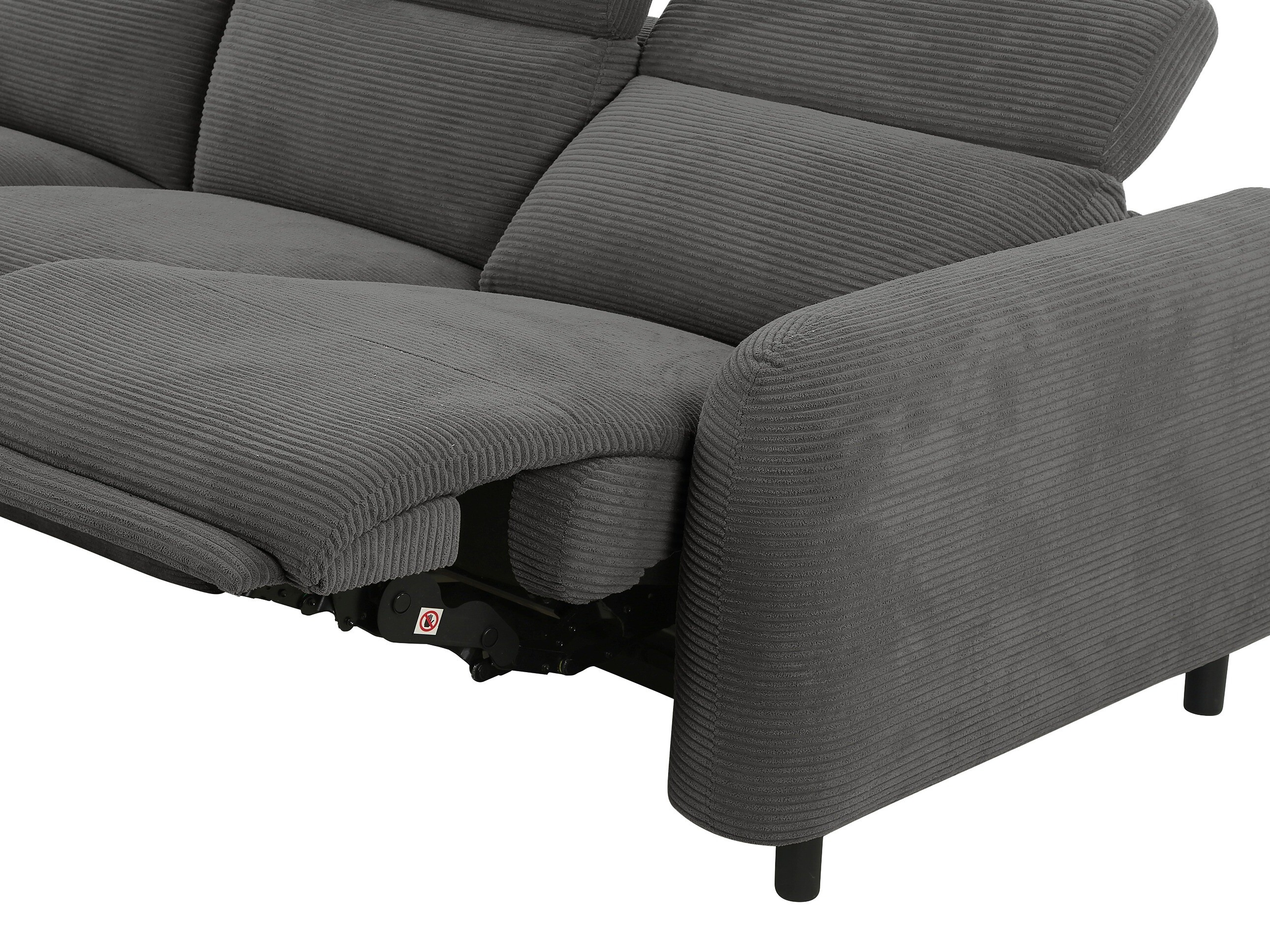 Colțar cu recliner Revbena 103 (Antracit)