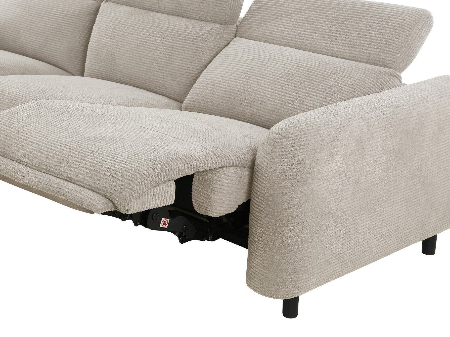 Colțar cu recliner Revbena 103 (Crem)