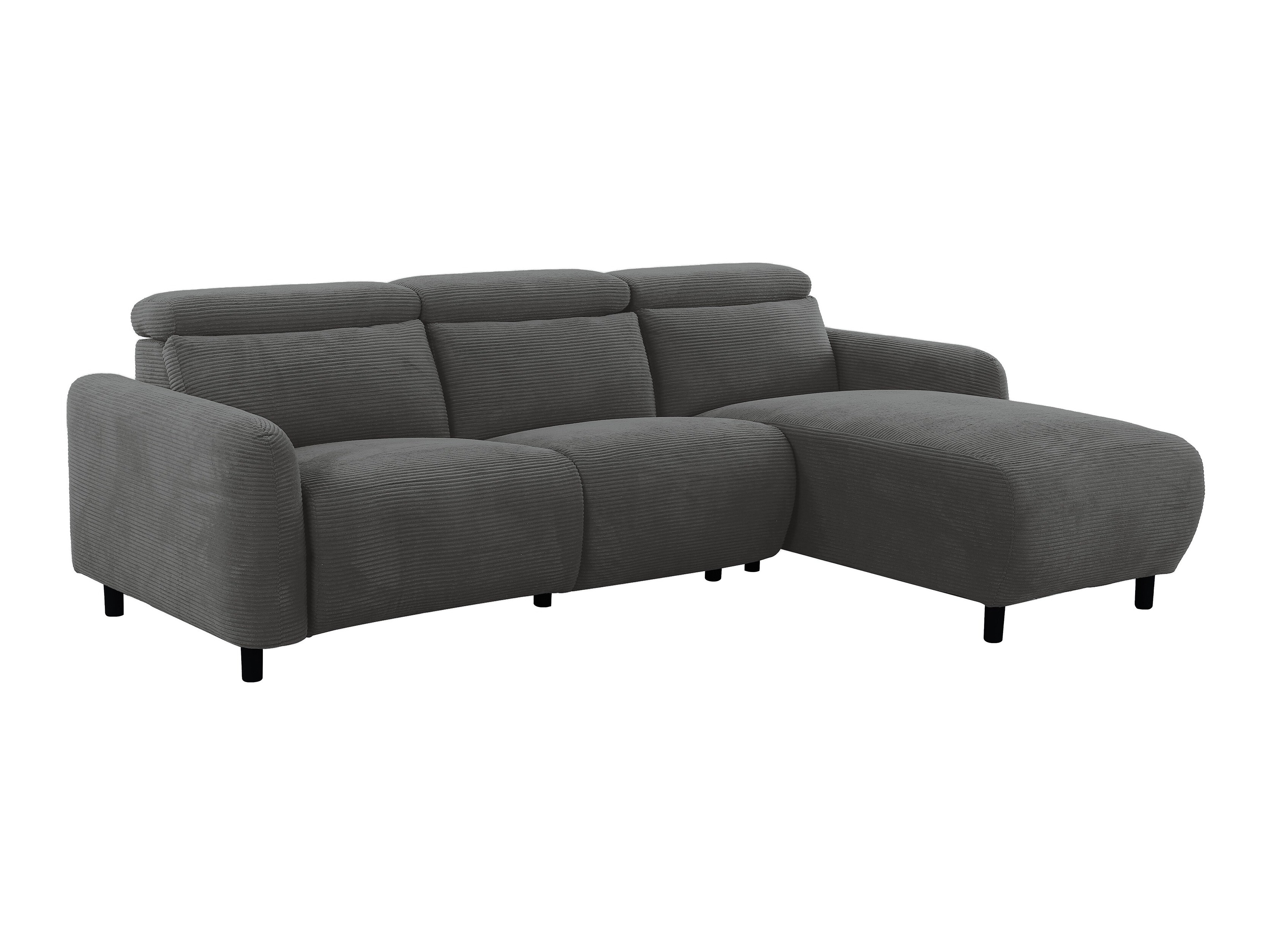 Colțar cu recliner Revbena 104 (Antracit)