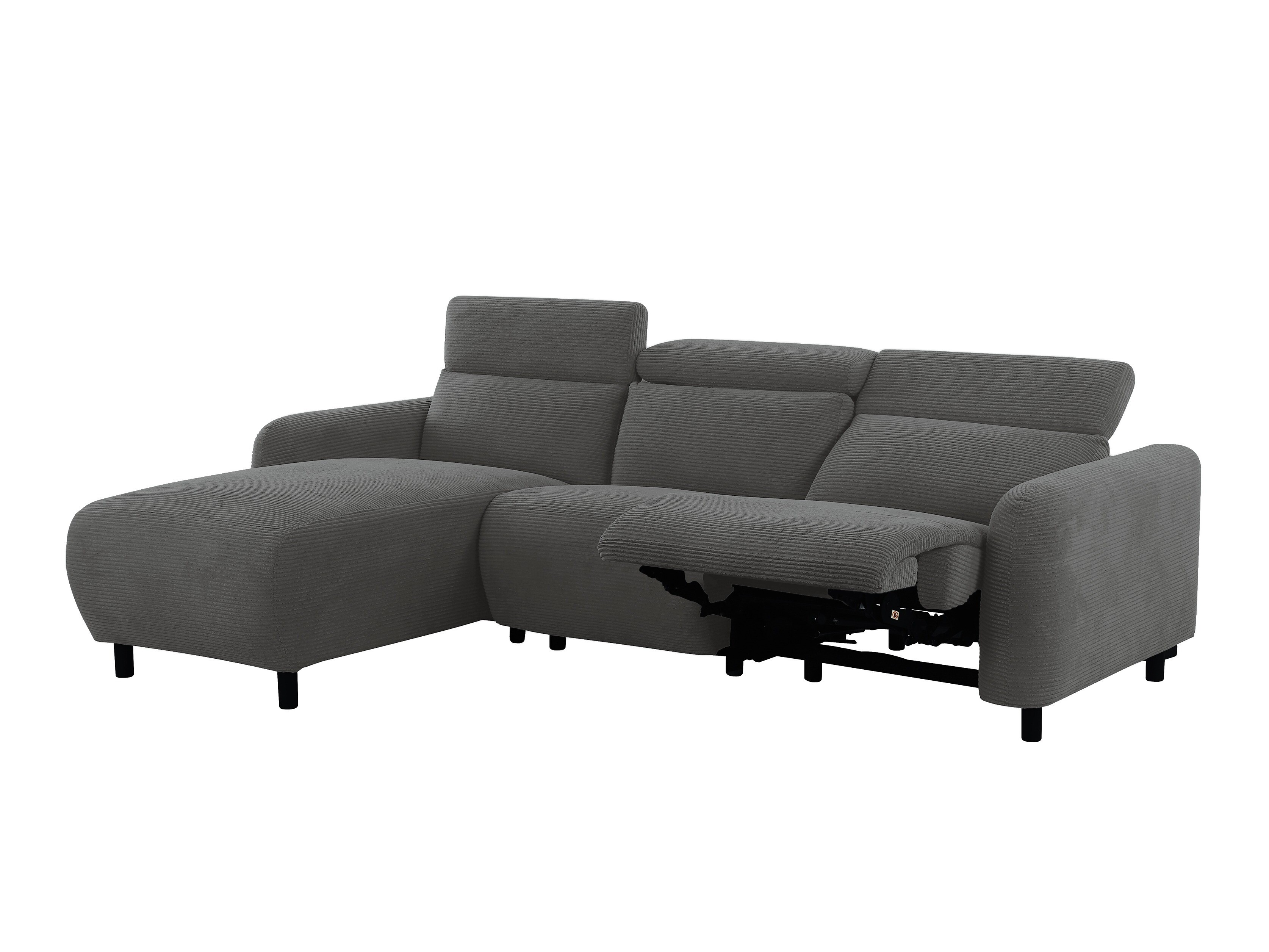 Colțar cu recliner Revbena 104 (Antracit)