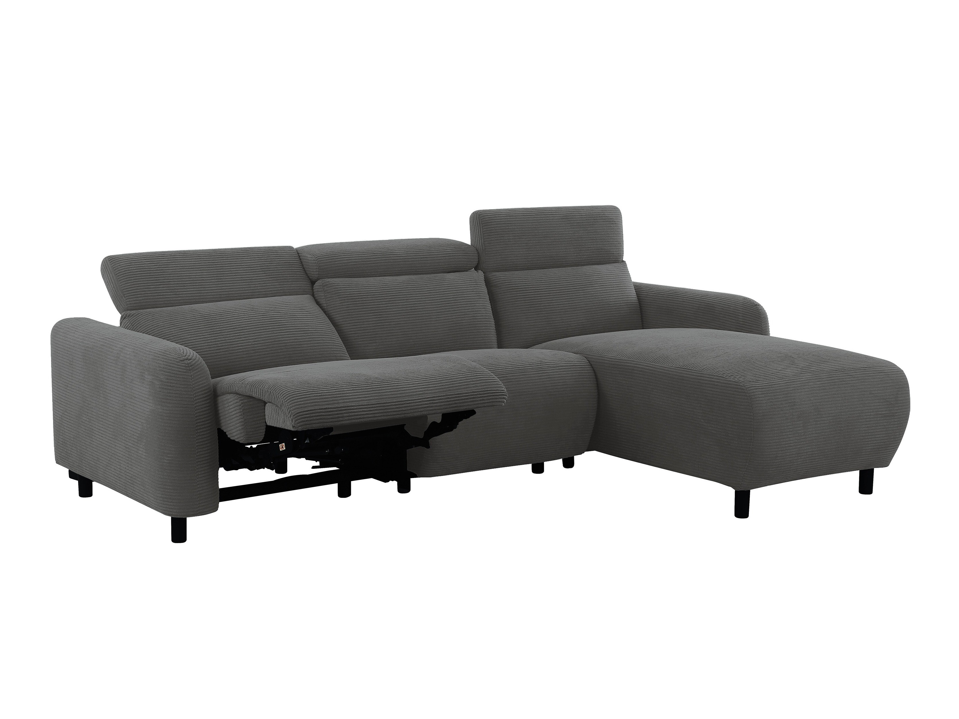 Colțar cu recliner Revbena 104 (Antracit)