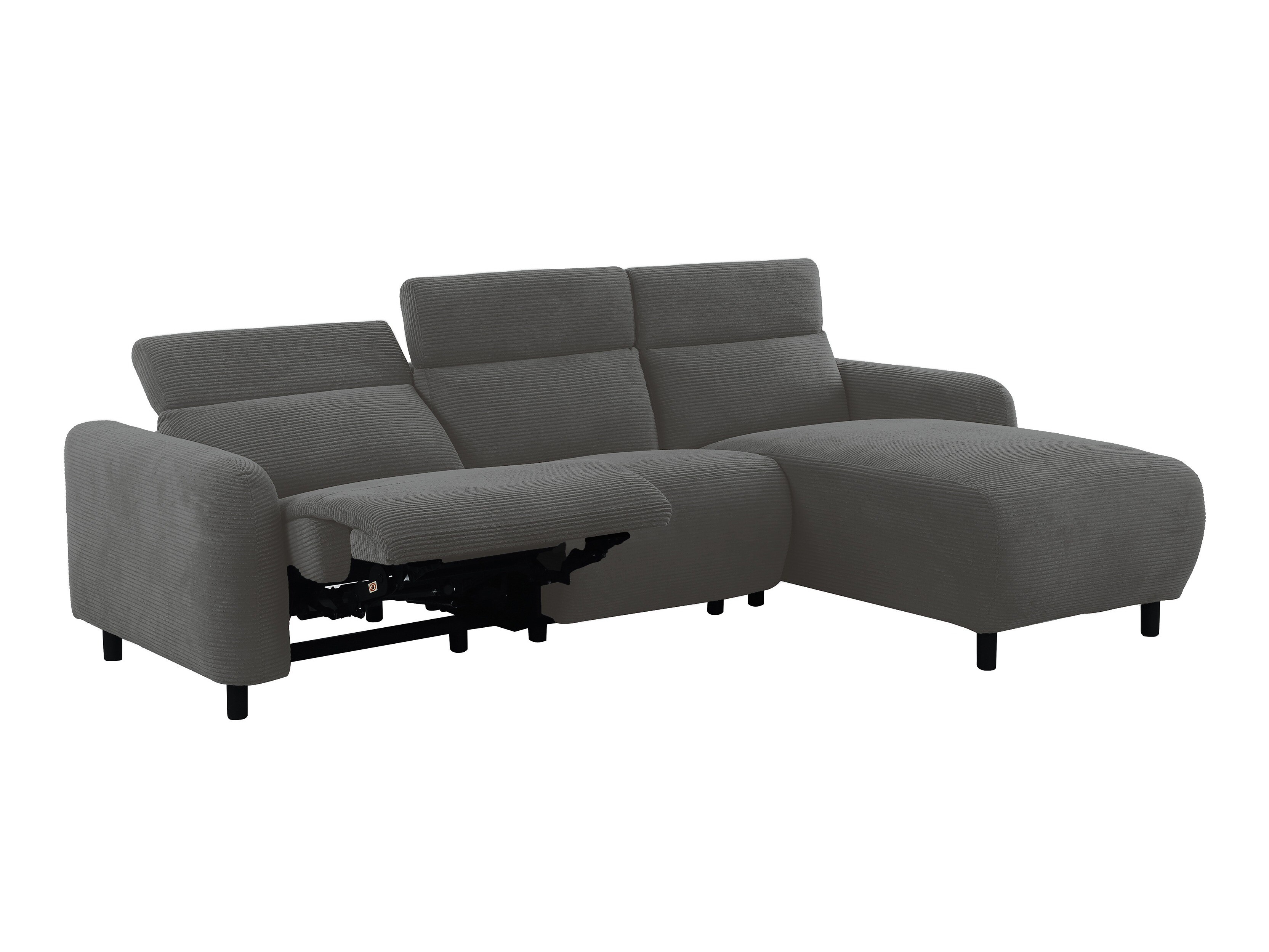 Colțar cu recliner Revbena 104 (Antracit)