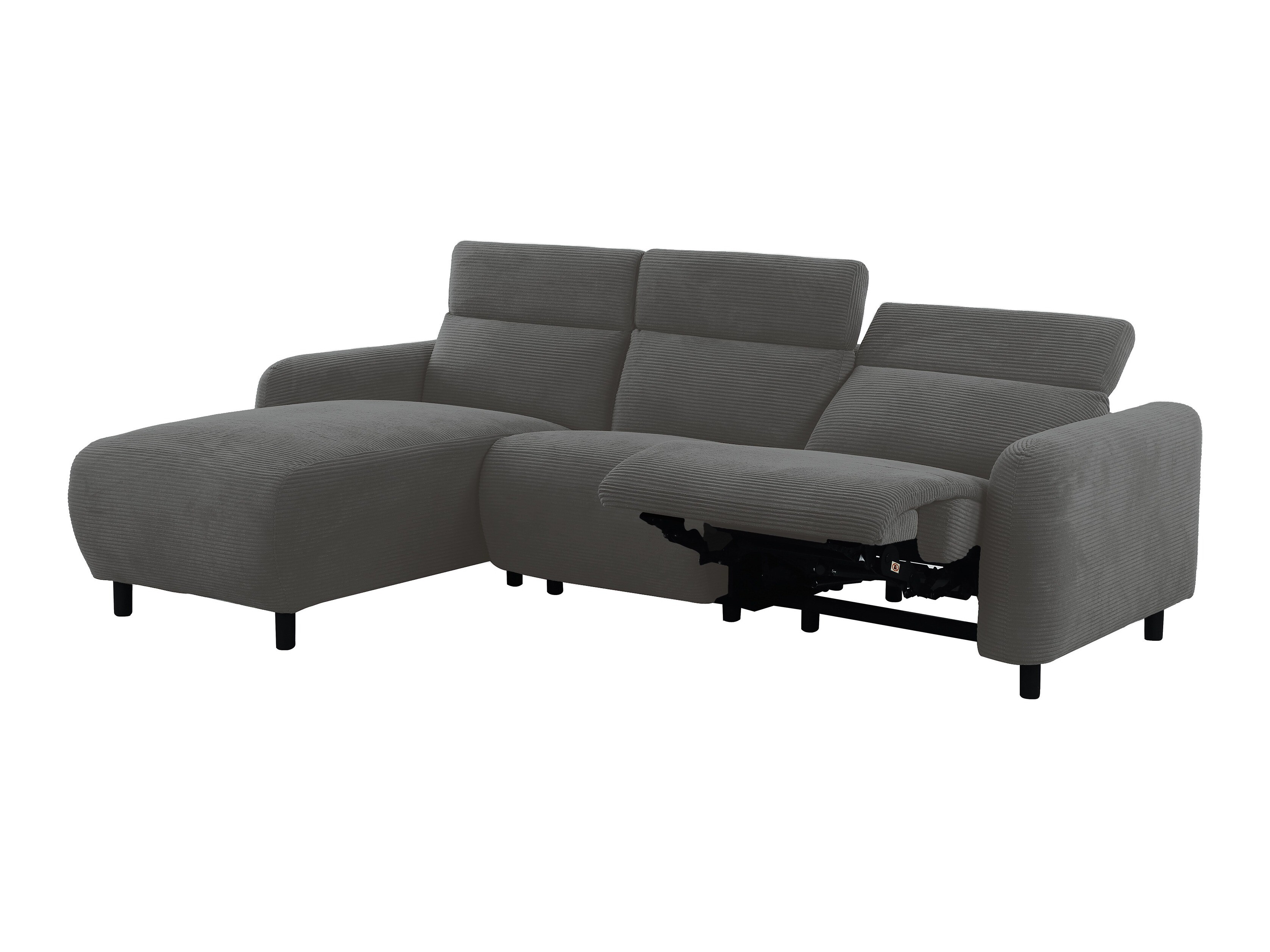 Colțar cu recliner Revbena 104 (Antracit)