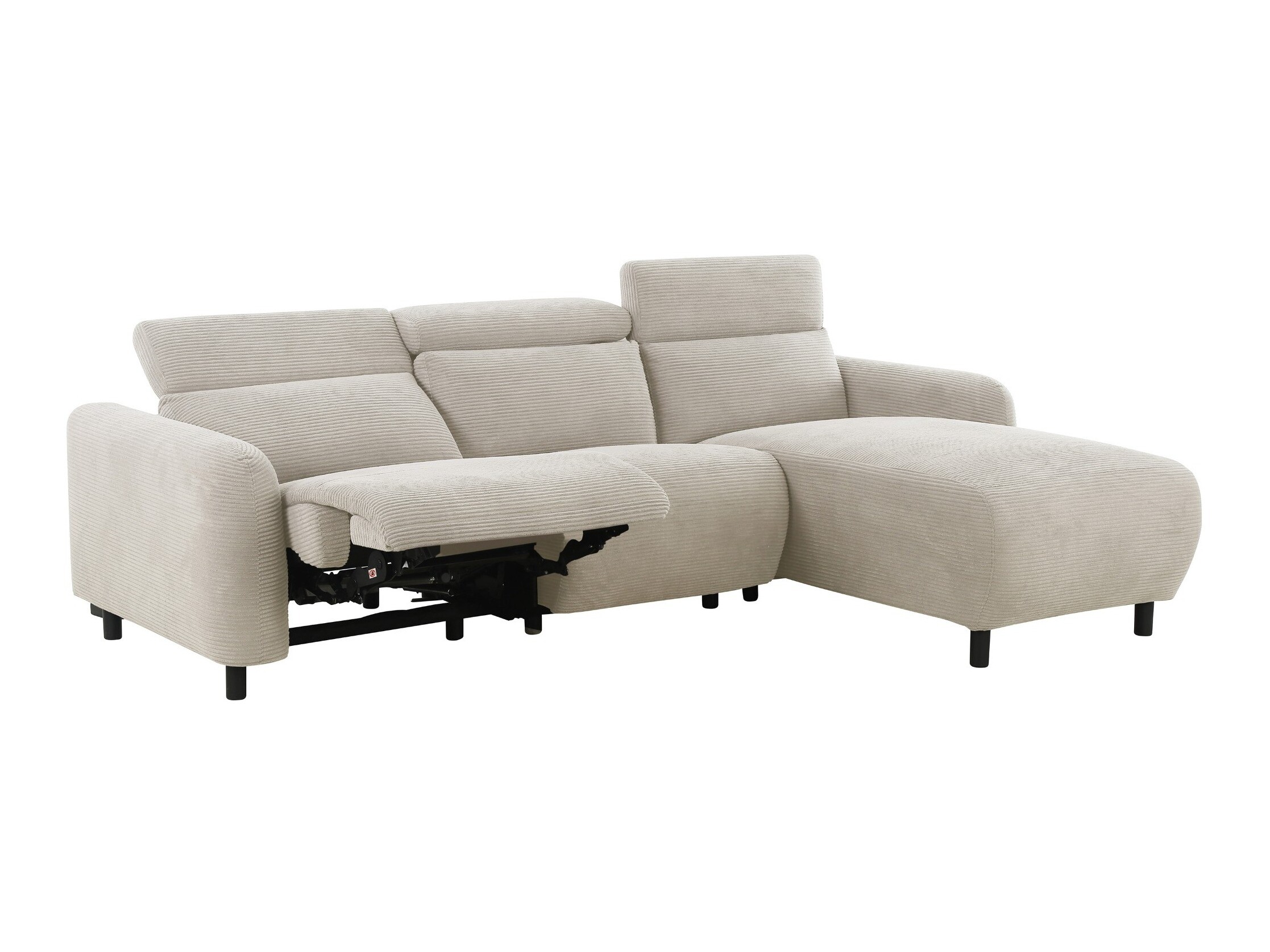 Colțar cu recliner Revbena 104 (Crem)