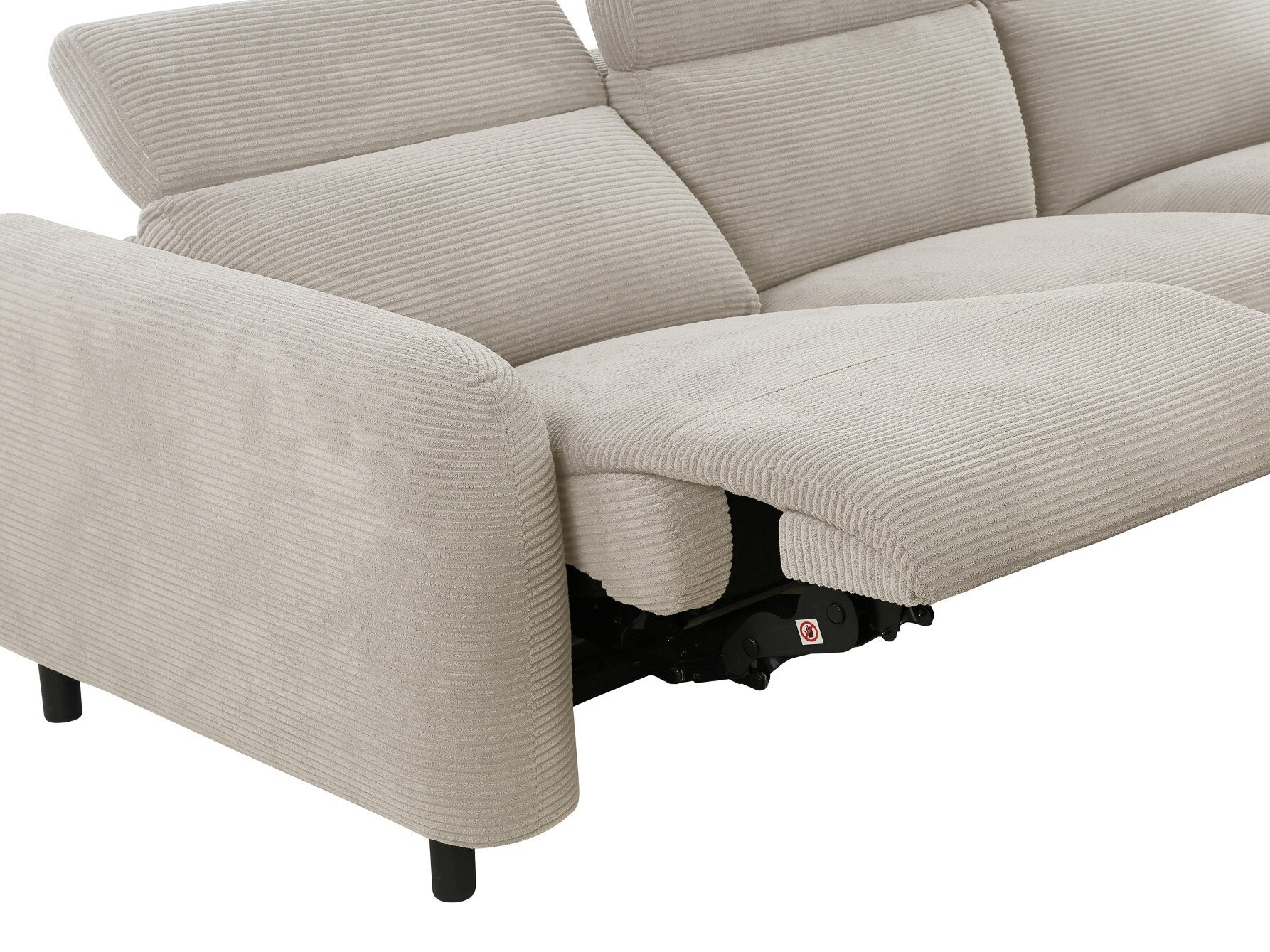 Colțar cu recliner Revbena 104 (Crem)