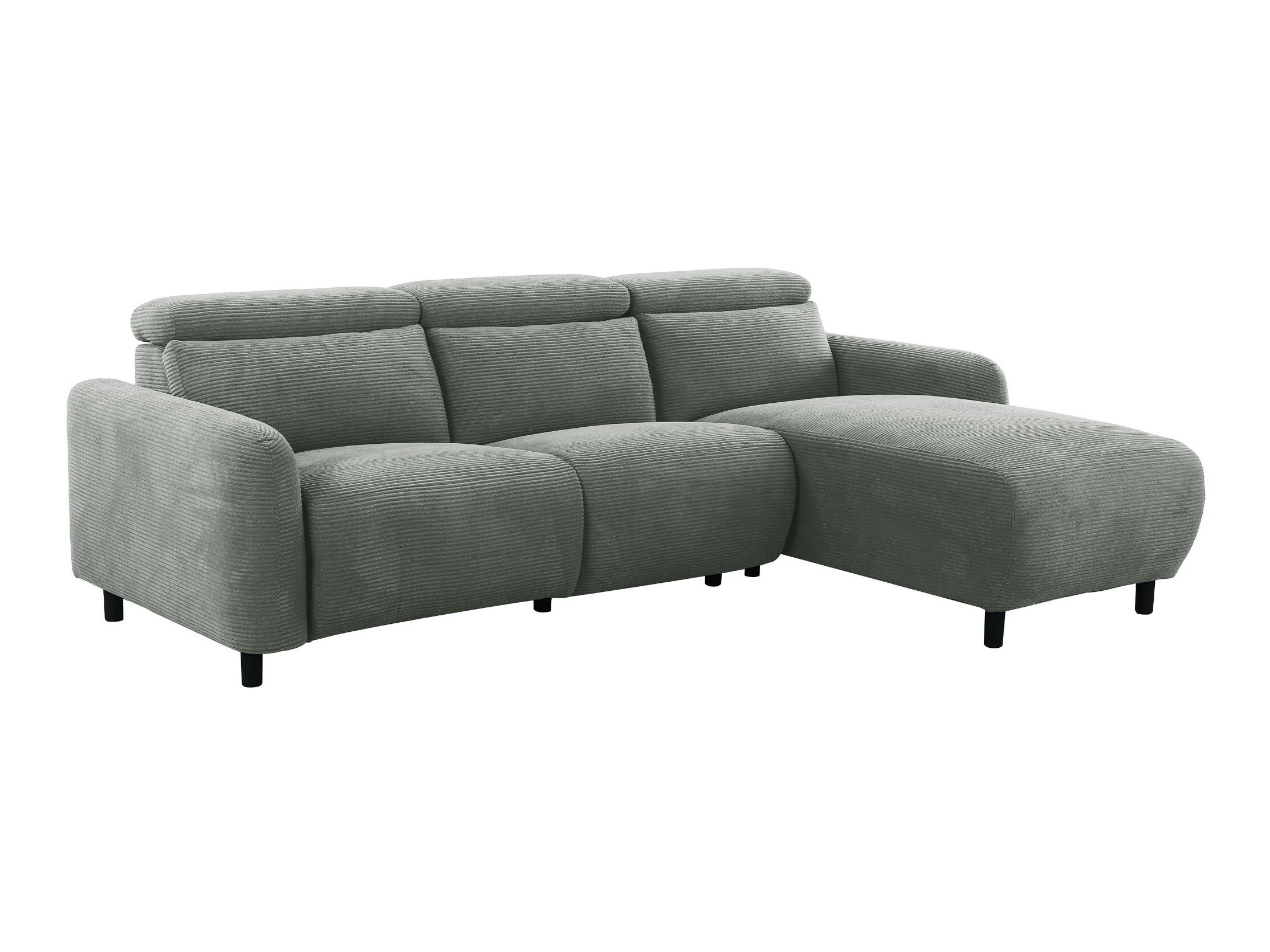 Colțar cu recliner Revbena 104 (Gri)