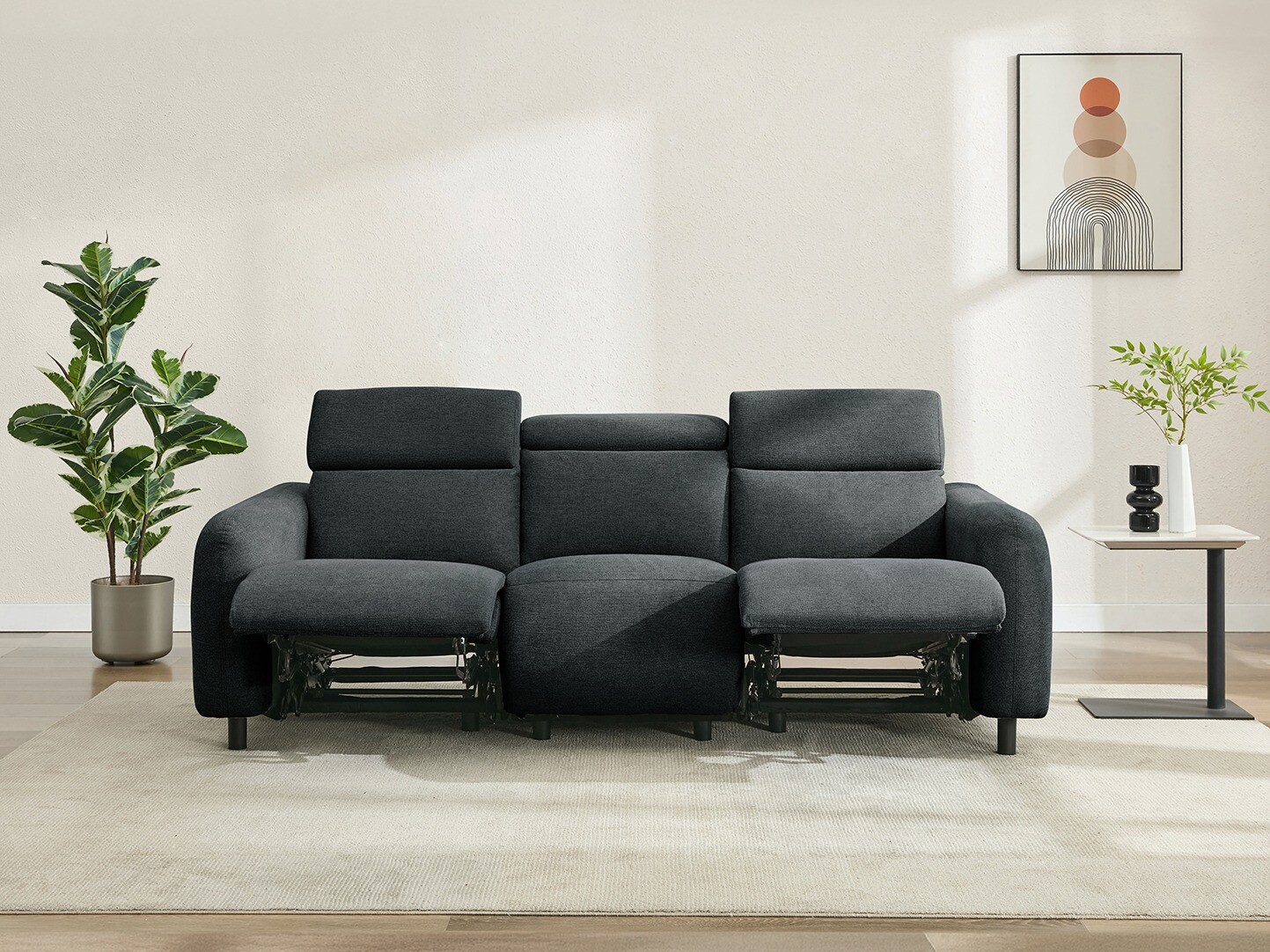 Canapea recliner Revbena 101 (Antracit)