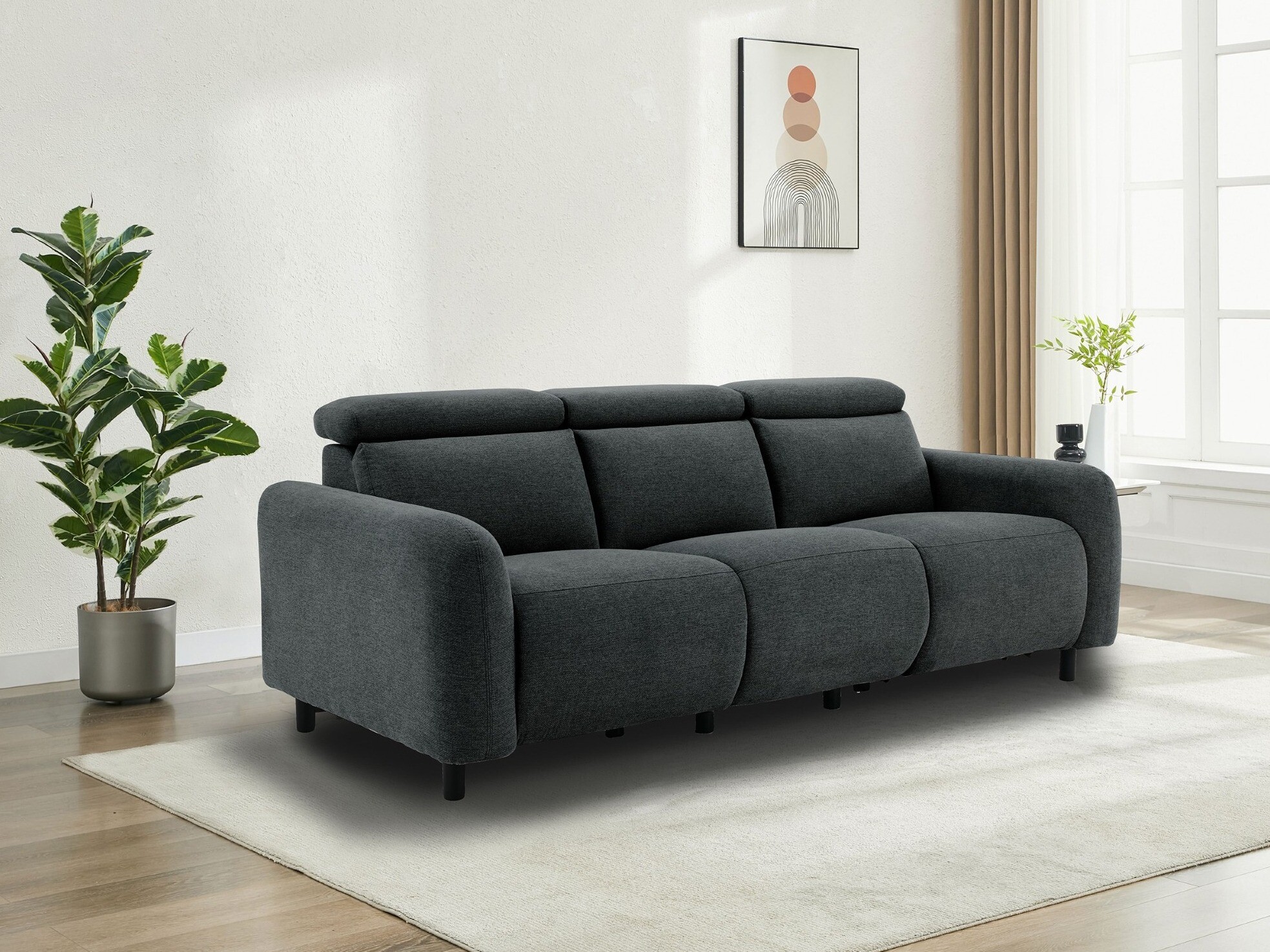 Canapea recliner Revbena 101 (Antracit)