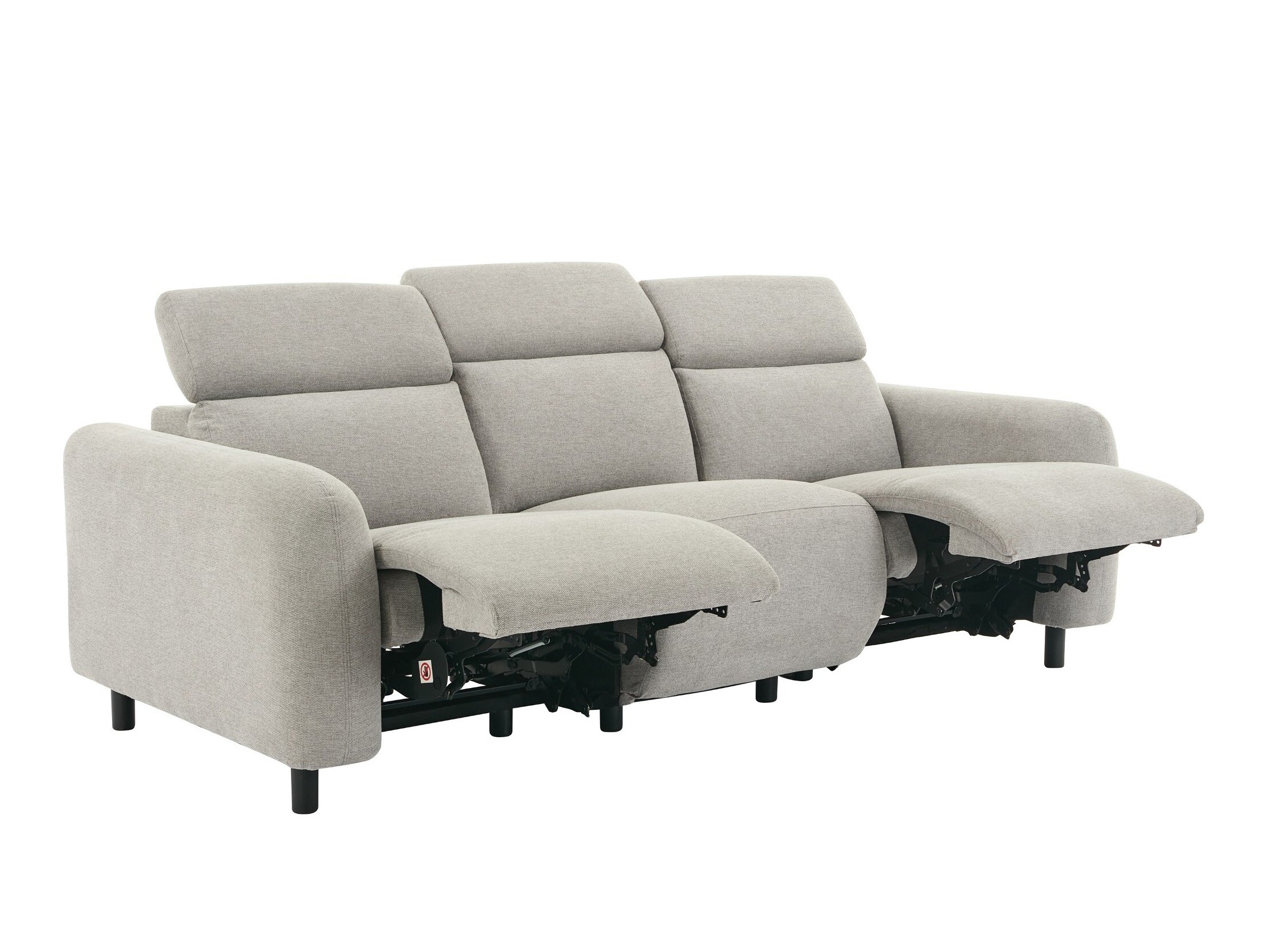 Canapea recliner Revbena 101 (Gri deschis)