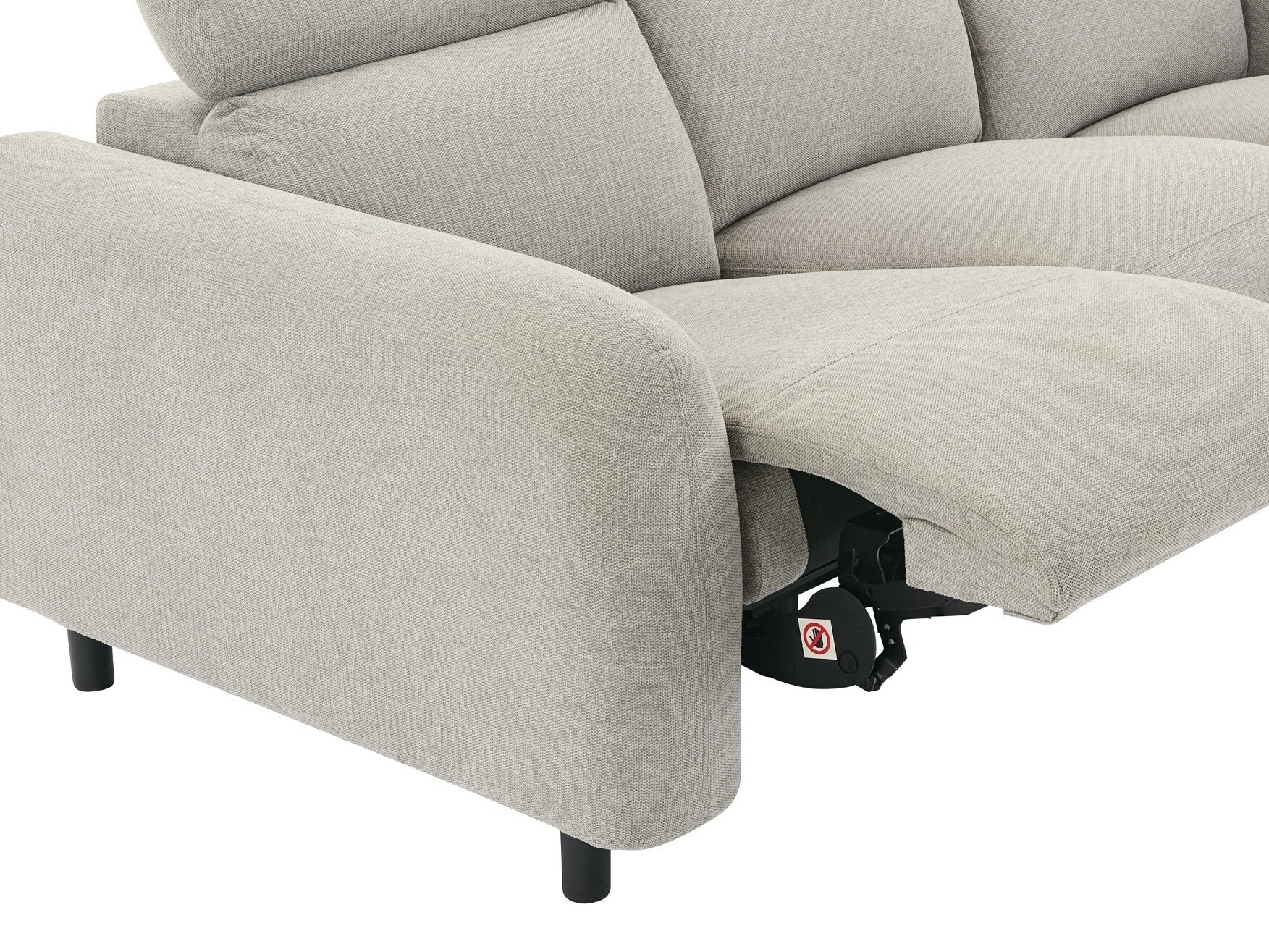 Canapea recliner Revbena 101 (Gri deschis)