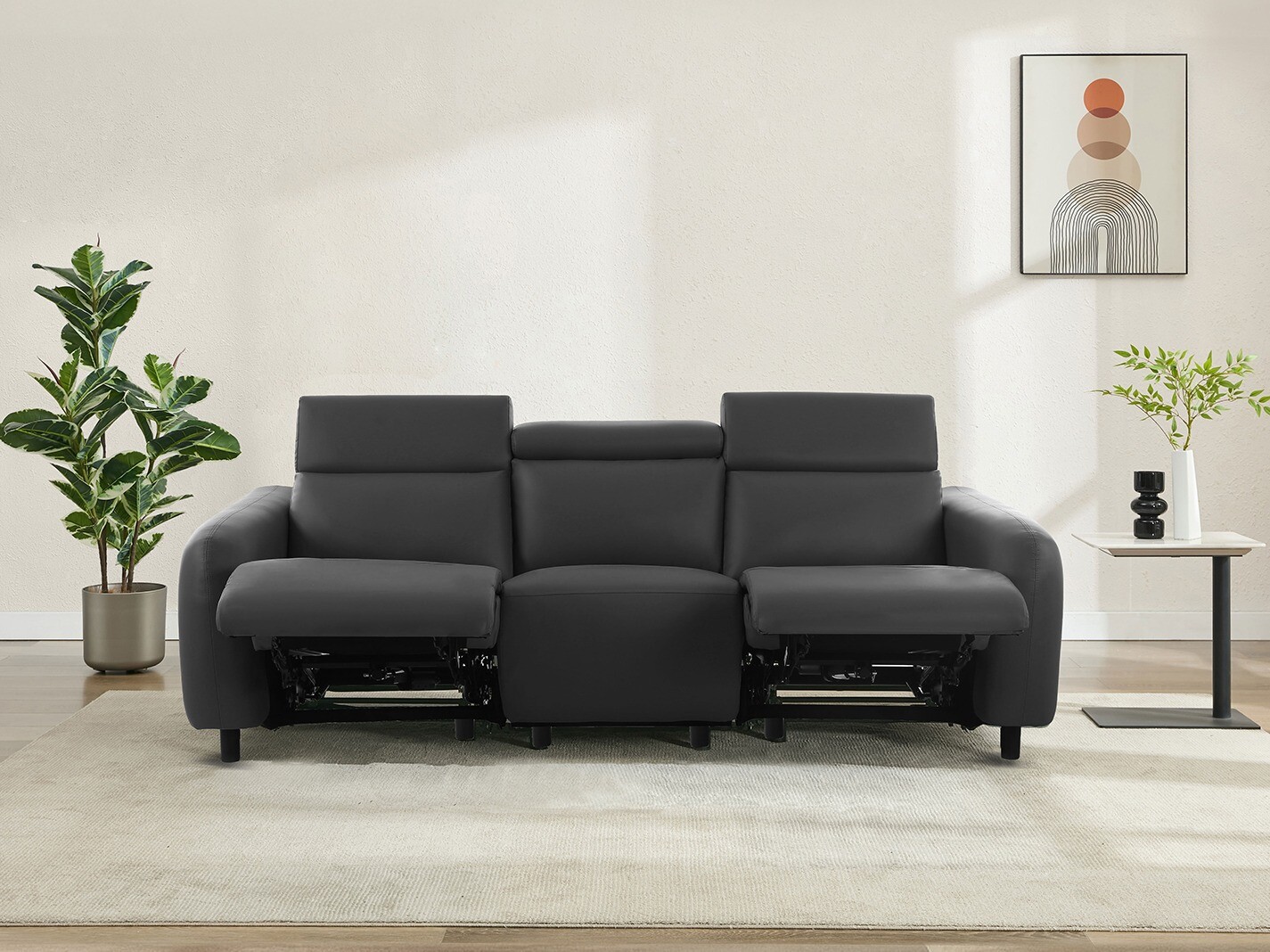 Canapea recliner Revbena 101 (Gri)
