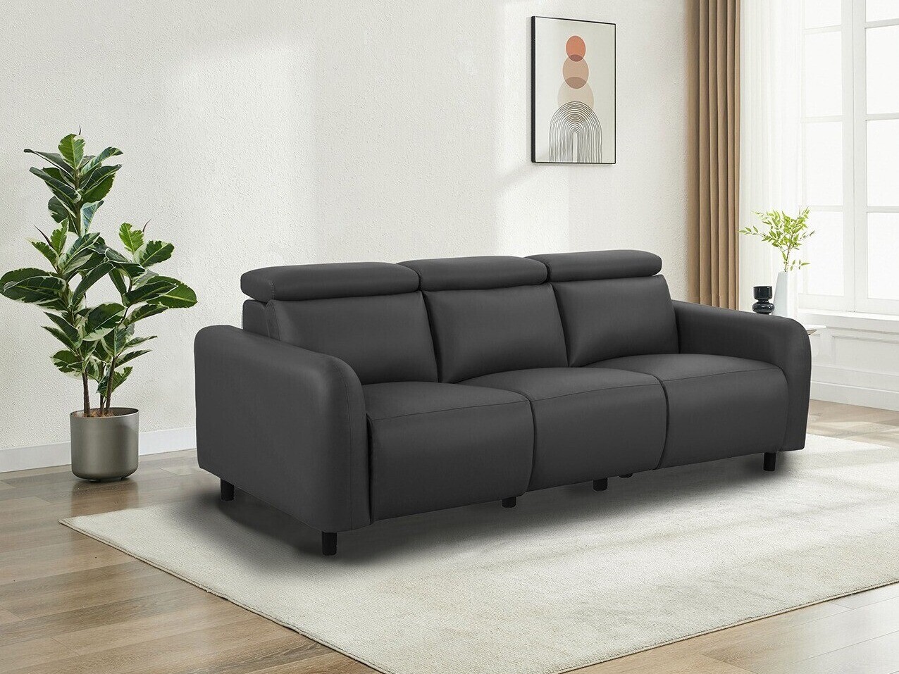 Canapea recliner Revbena 101 (Gri)