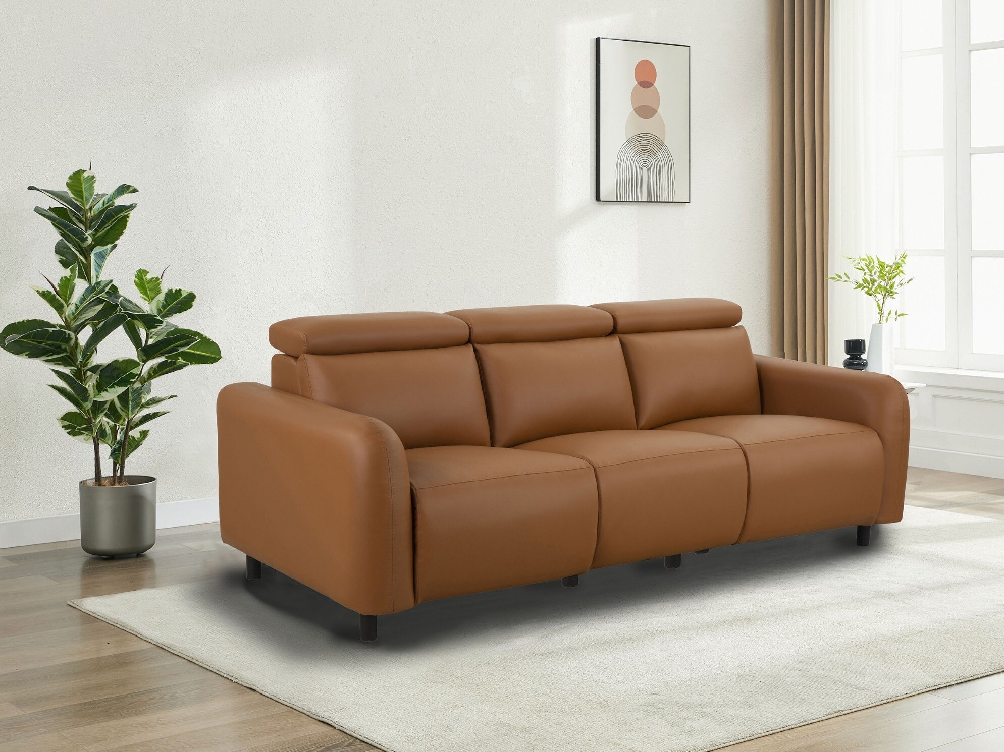 Canapea recliner Revbena 101 (Portocaliu)
