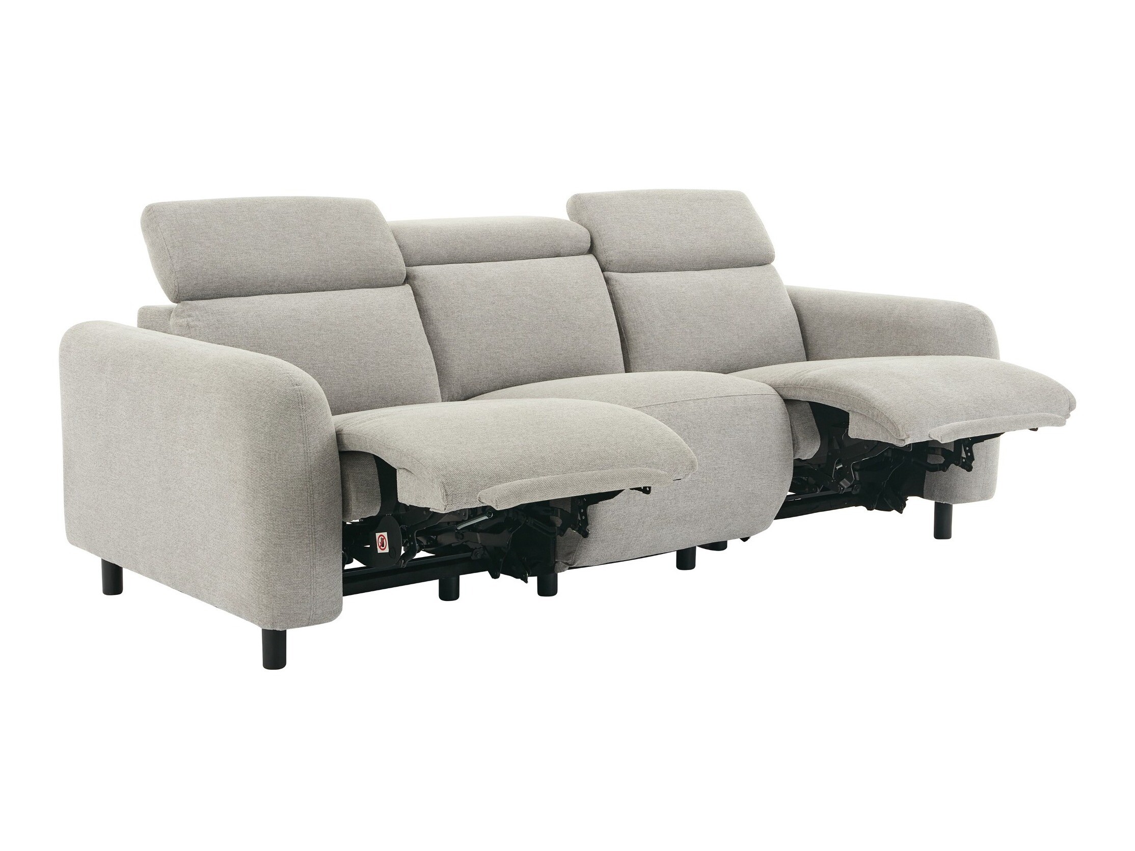 Canapea recliner Revbena 102 (Gri deschis)