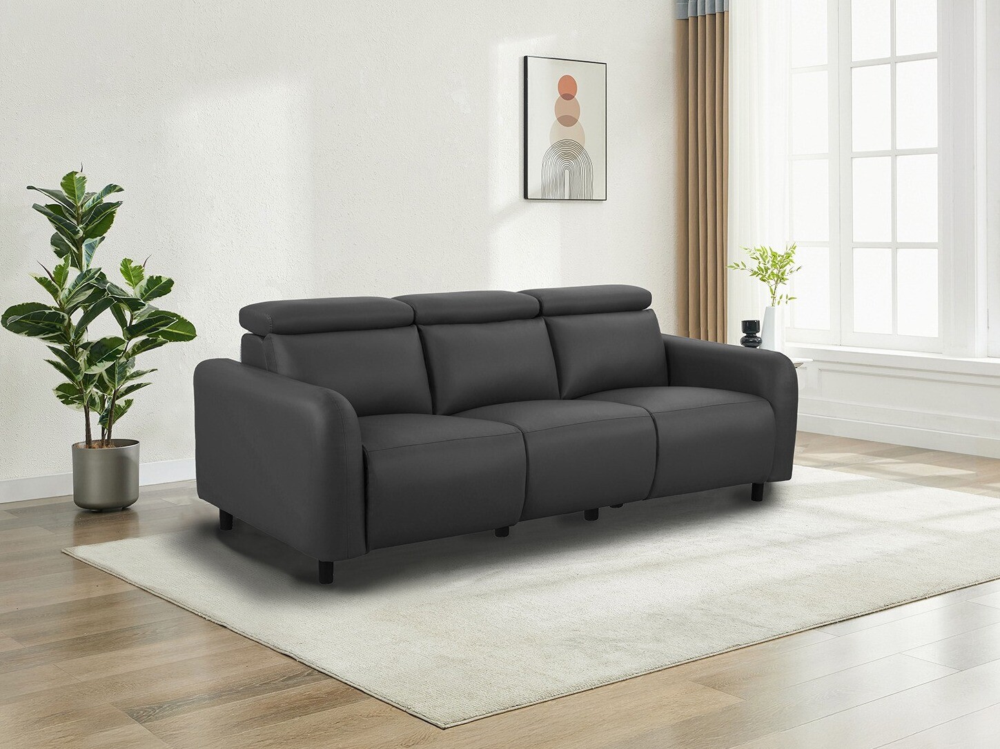 Canapea recliner Revbena 102 (Gri)